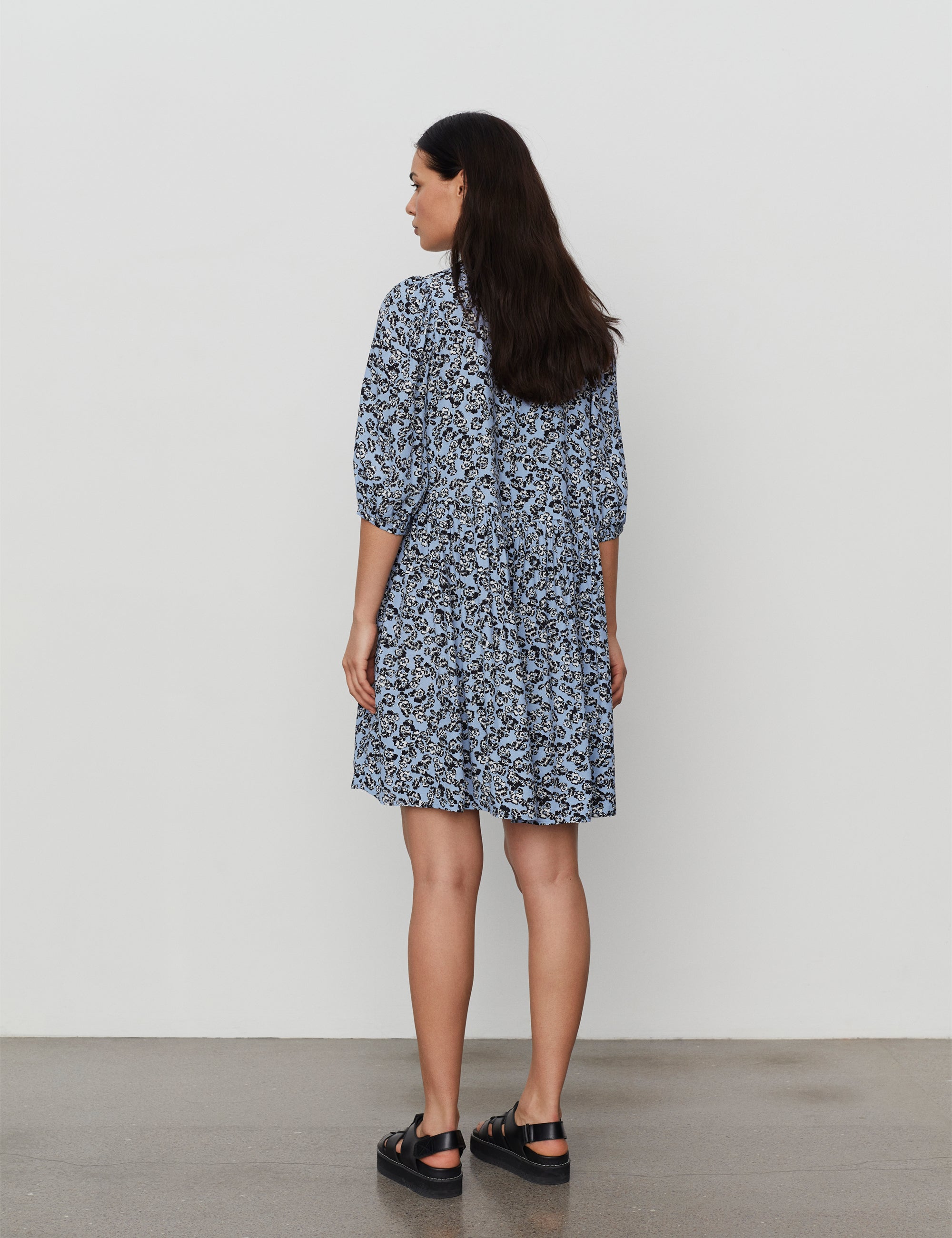 2NDDAY 2ND Persimmon TT - Viscose Crepe Kjole 420052 Blossom Blue