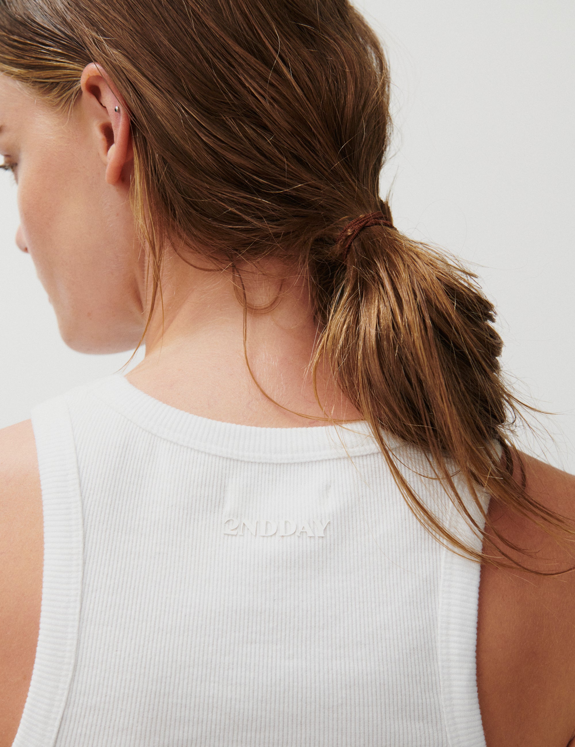 2NDDAY 2ND Purity TT - Daily Cotton Rib Tops & T-Shirts 114001 Brilliant White