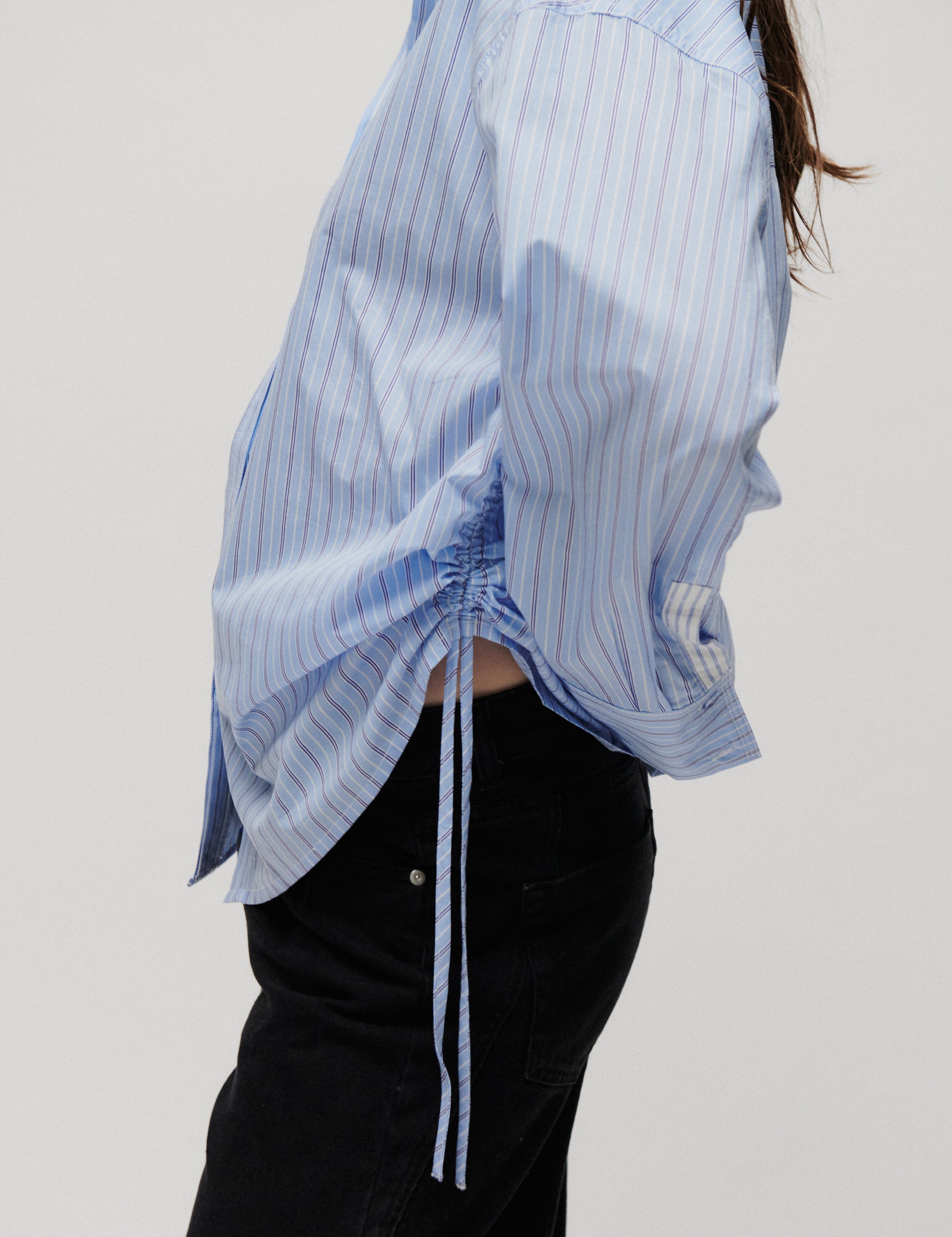 2NDDAY 2ND Renta - Fall Shirting - Skjorte Bluse 420159 Cash Blue Stripe