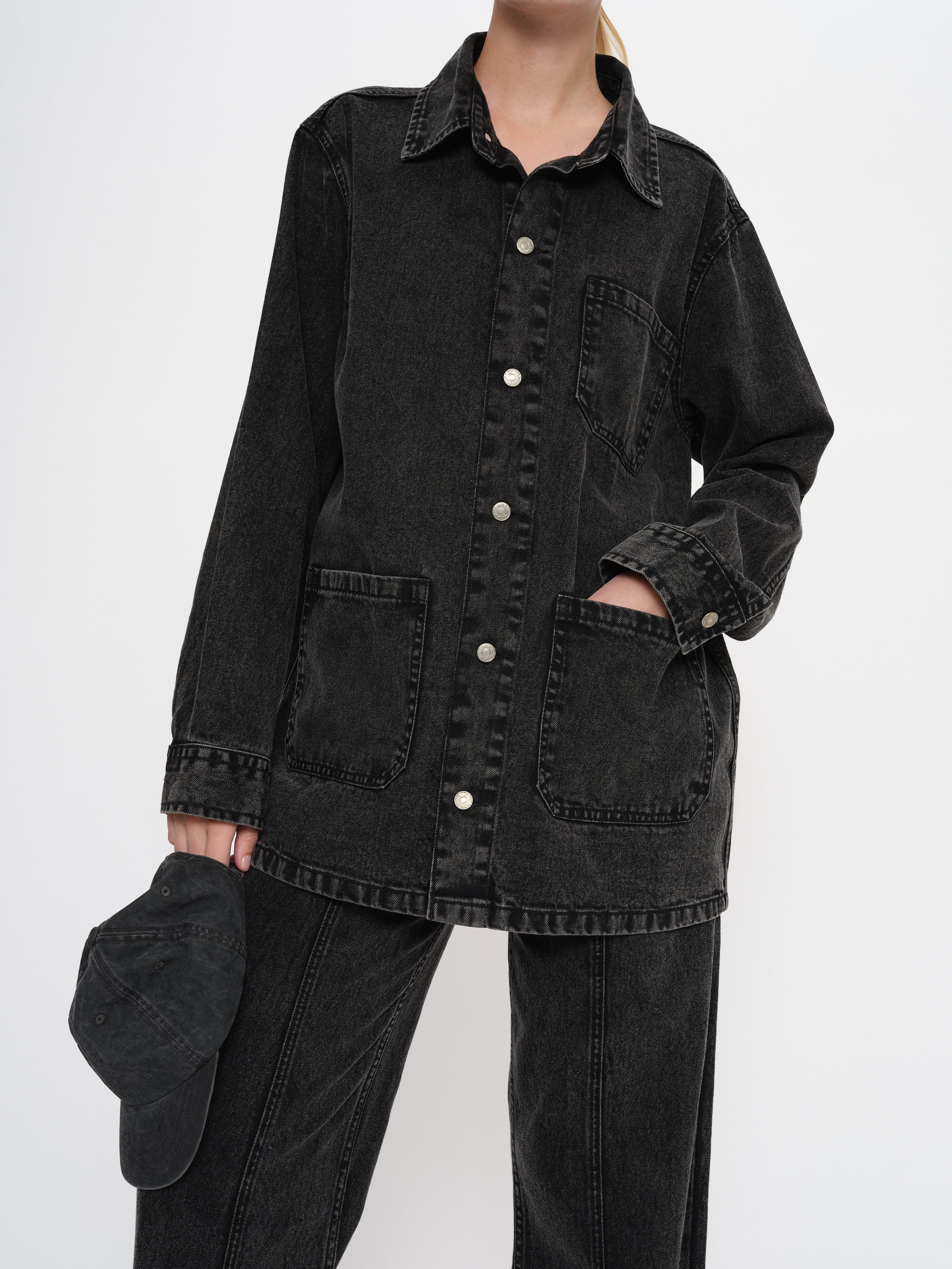 2NDDAY 2ND Rodi - Dark Grey Denim Jackets D005 Grey Denim