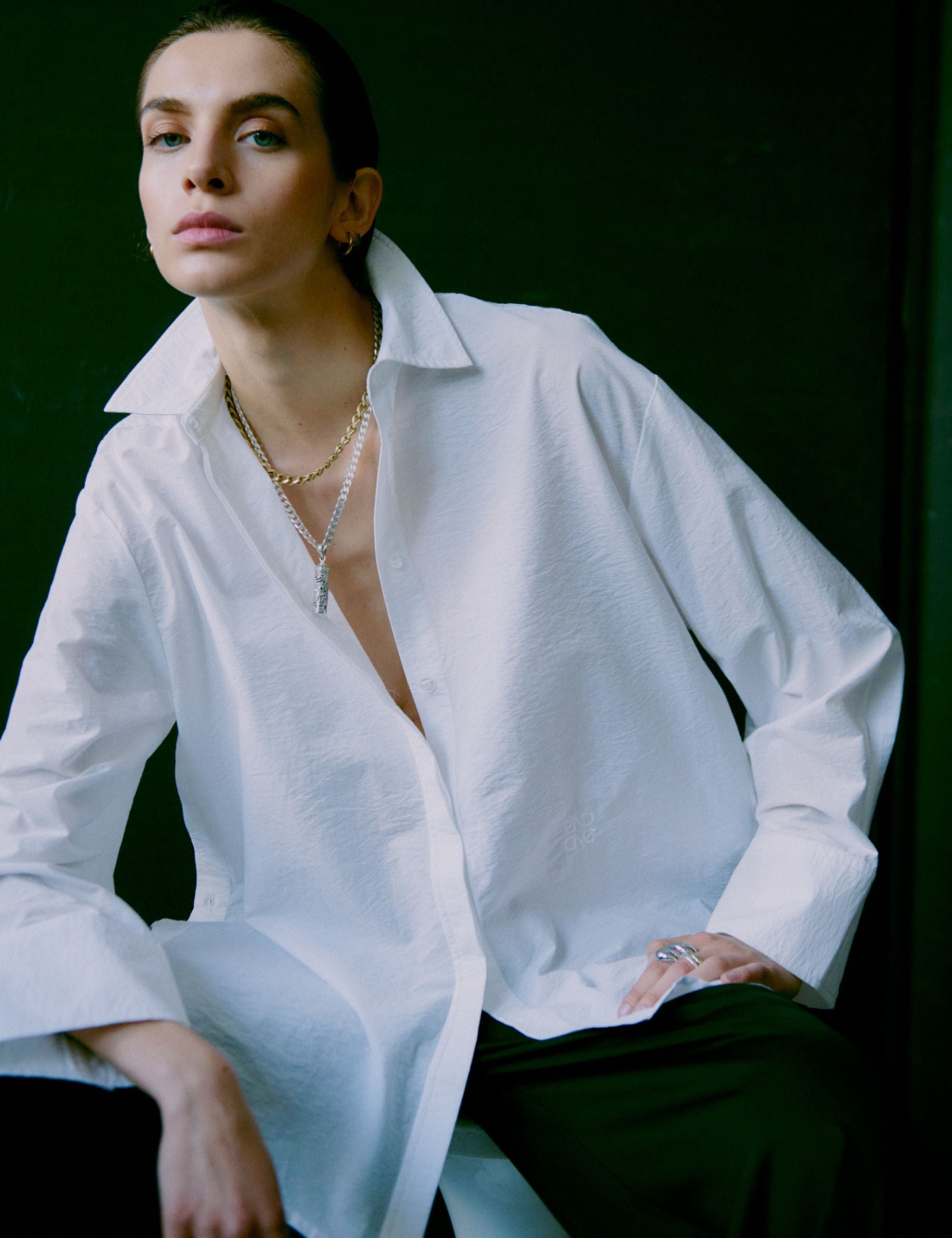2NDDAY 2ND Rorda - Fall Shirting - Skjorte Bluse 114001 Brilliant White