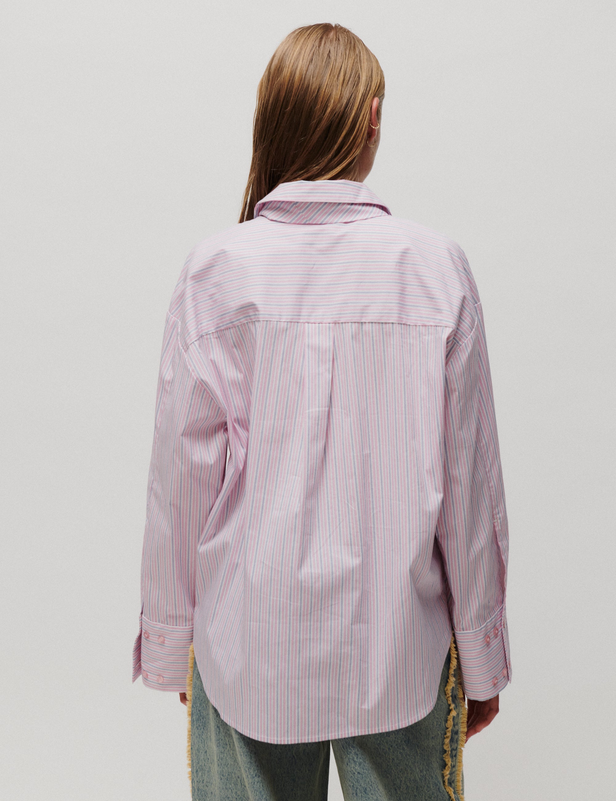 2NDDAY 2ND Rue - Fall Shirting - Skjorte Bluse 420158 Pink Stripe