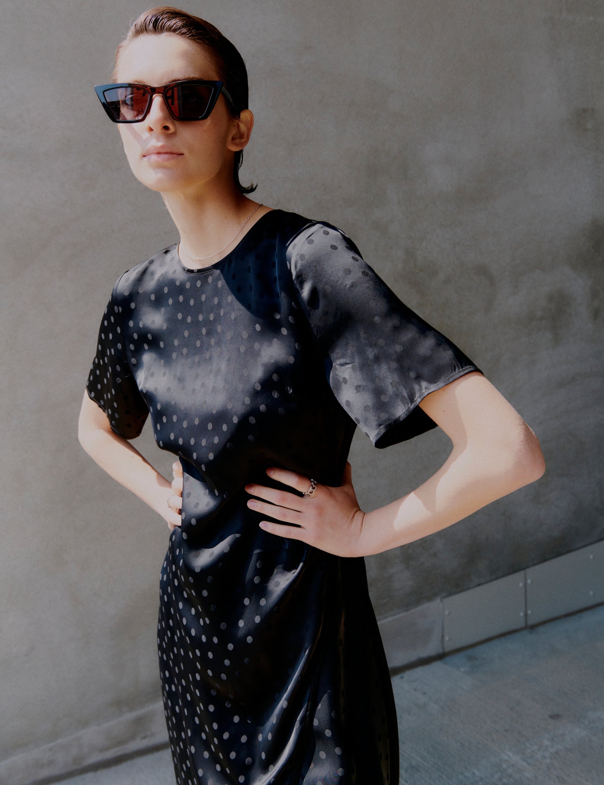 2NDDAY 2ND Serena - Jacquard Viscose - Kjole Kjole 190303 Black