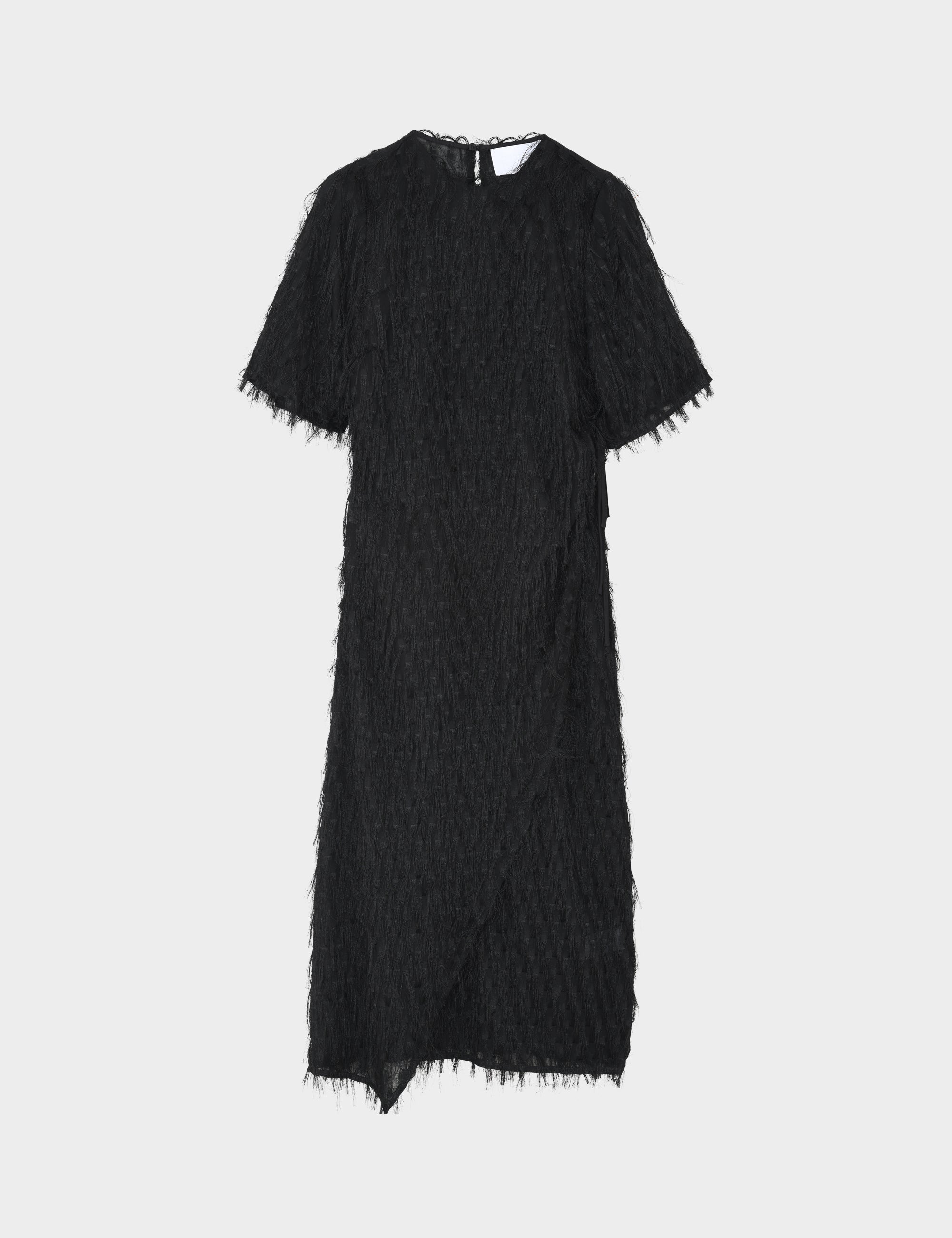 2NDDAY 2ND Serena - Textured Fringe - Kjole Kjole 190303 Black
