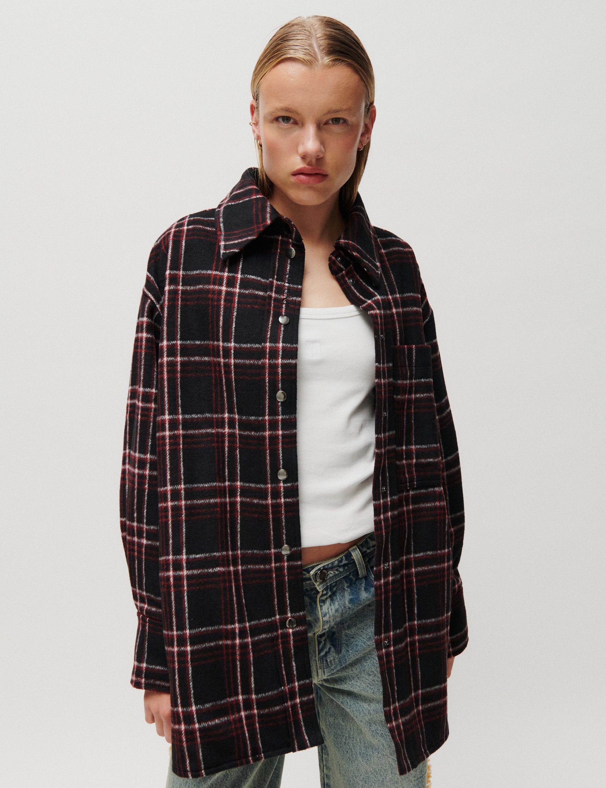 2NDDAY 2ND Seth - Funky Flannel - Jacket Jakke 190303 Black