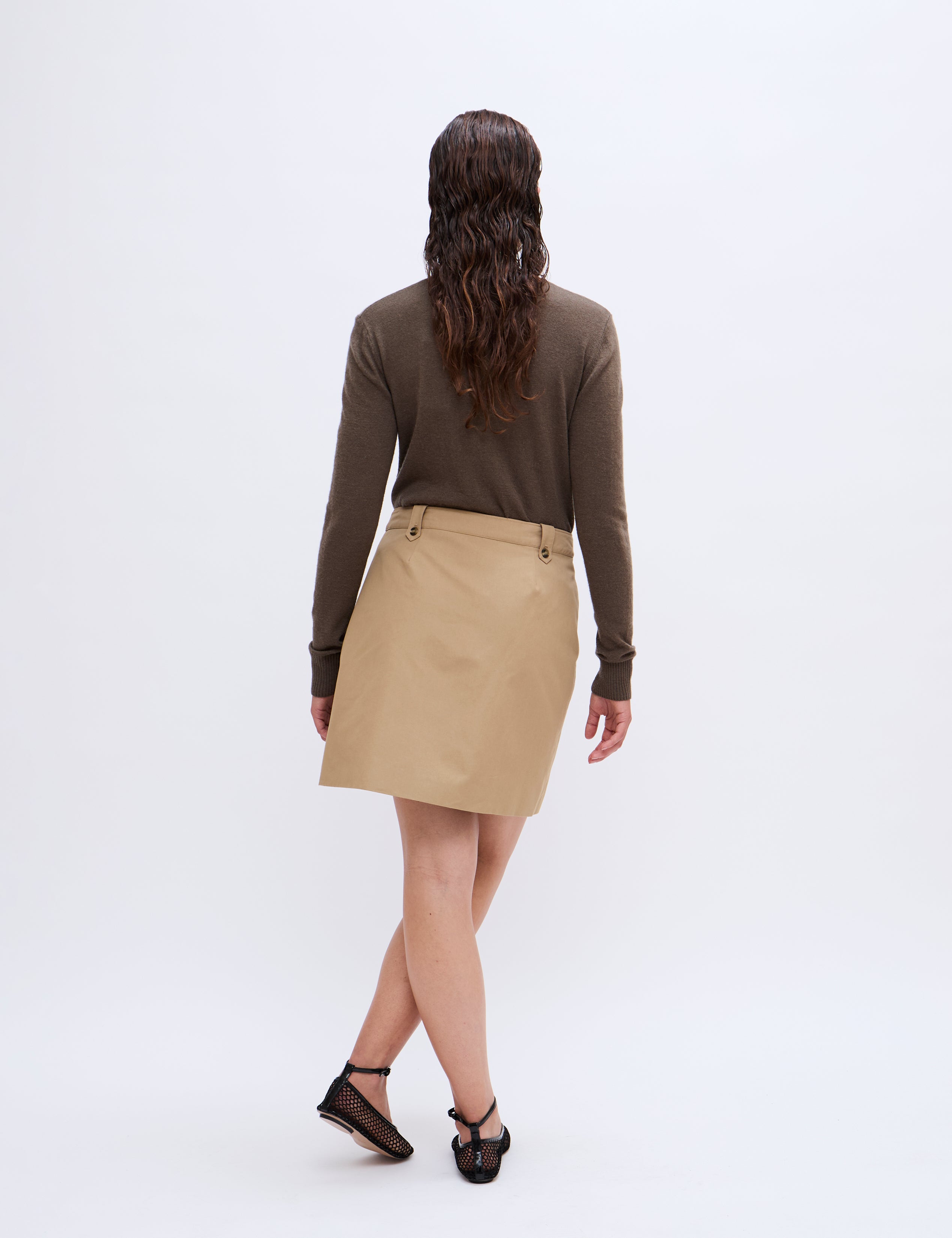 2NDDAY 2ND Sierron - Firm Cotton Skirt 171022 Kelp