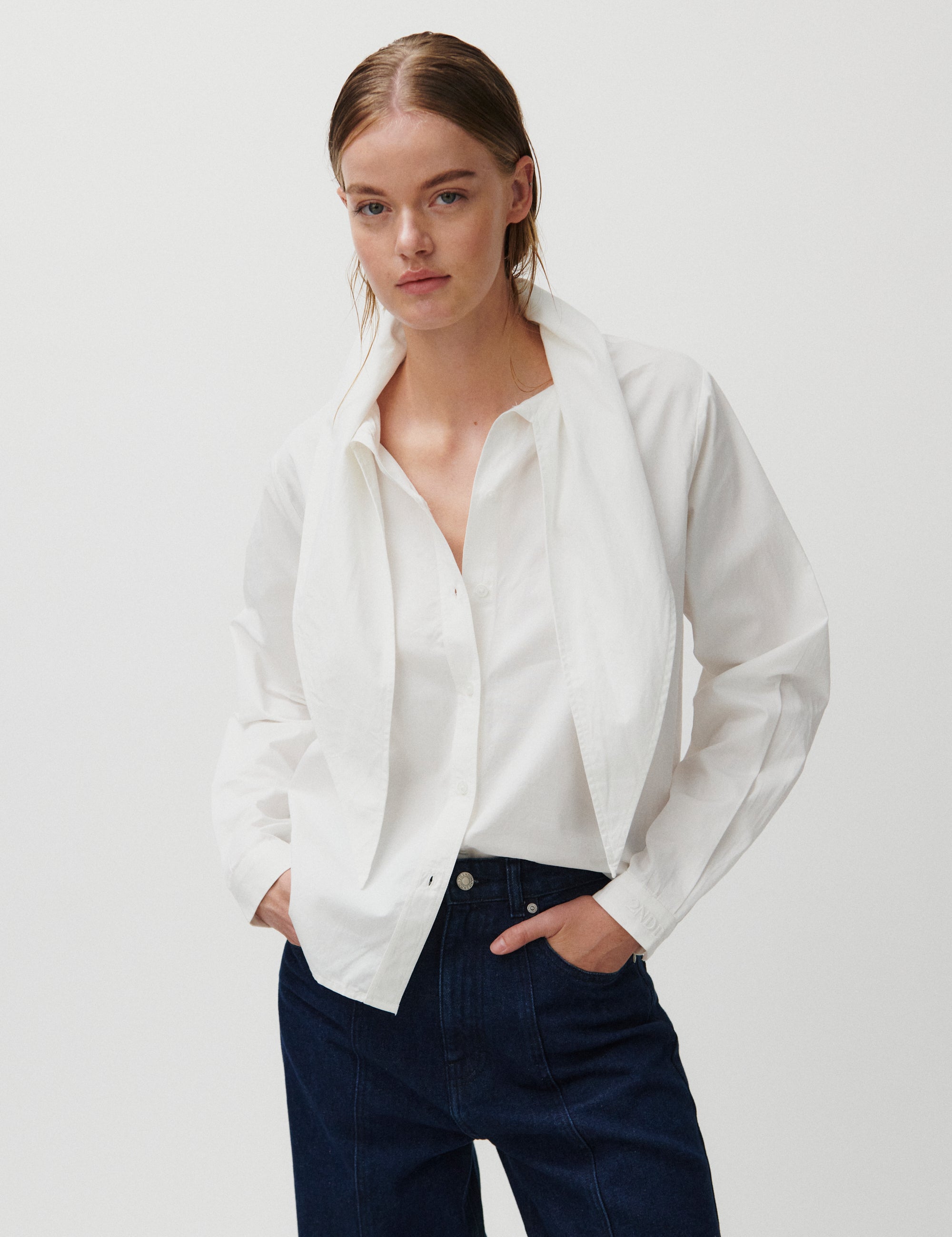 2NDDAY 2ND Silvie - Fine Crispy Poplin Shirts & Blouses 114801 TOFU