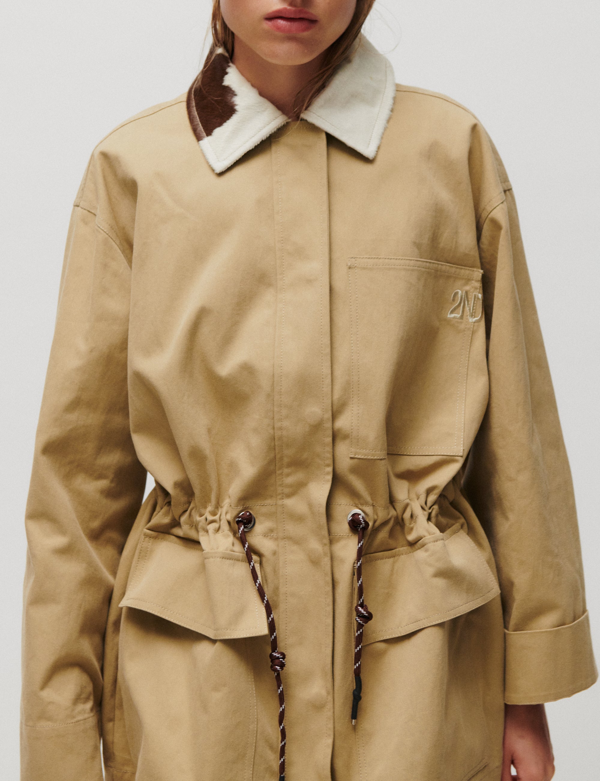 2NDDAY 2ND Spencer - Firm Cotton - Jakke Jakke 181022 ERMINE