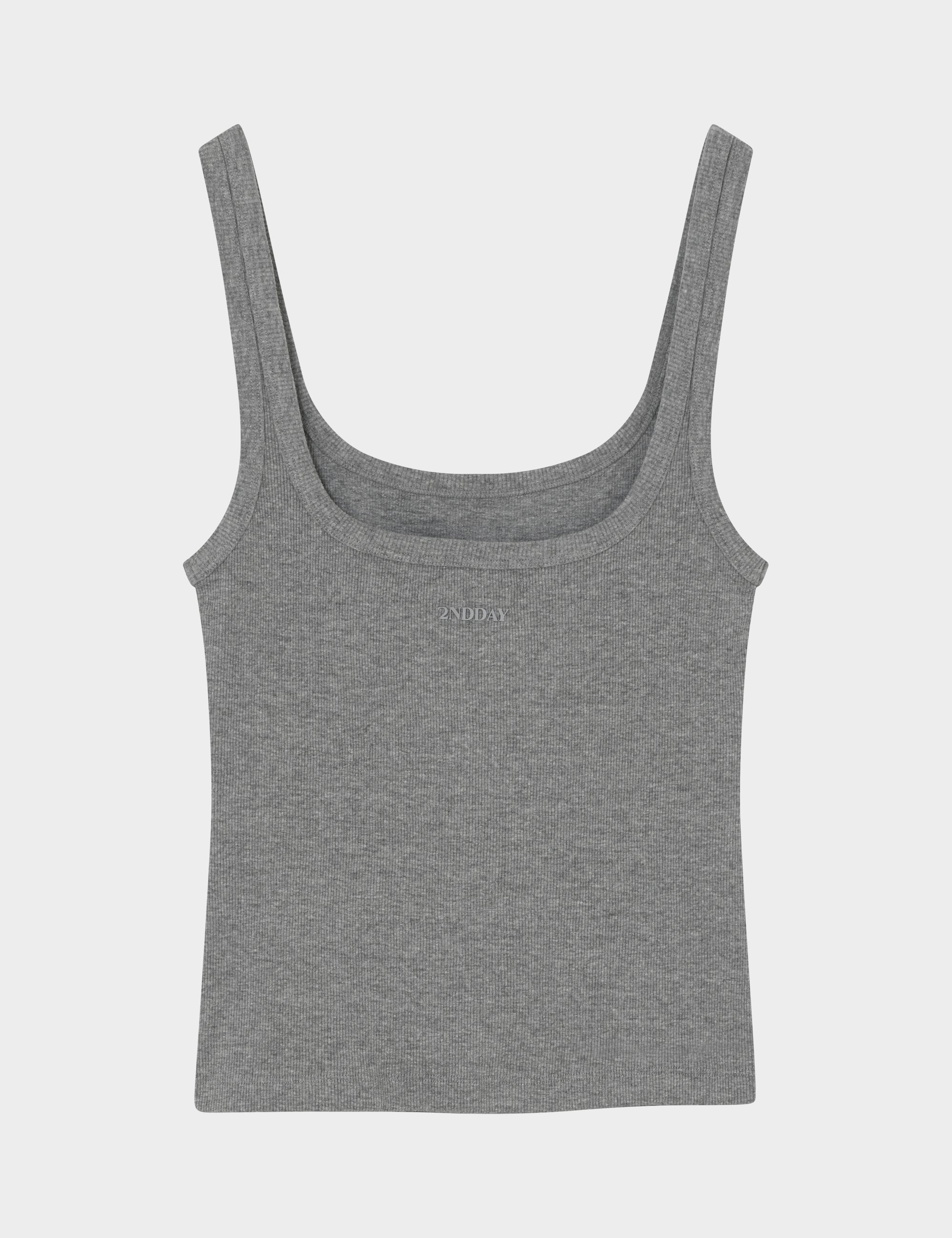 2NDDAY 2ND Viper TT - Daily Cotton Rib Tops & T-Shirts 420077 Grey Melange