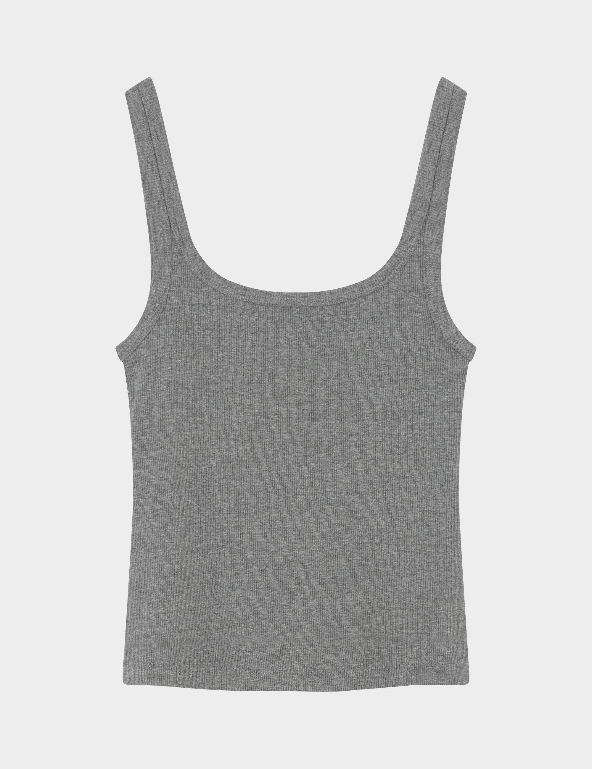 2NDDAY 2ND Viper TT - Daily Cotton Rib Tops & T-Shirts 420077 Grey Melange