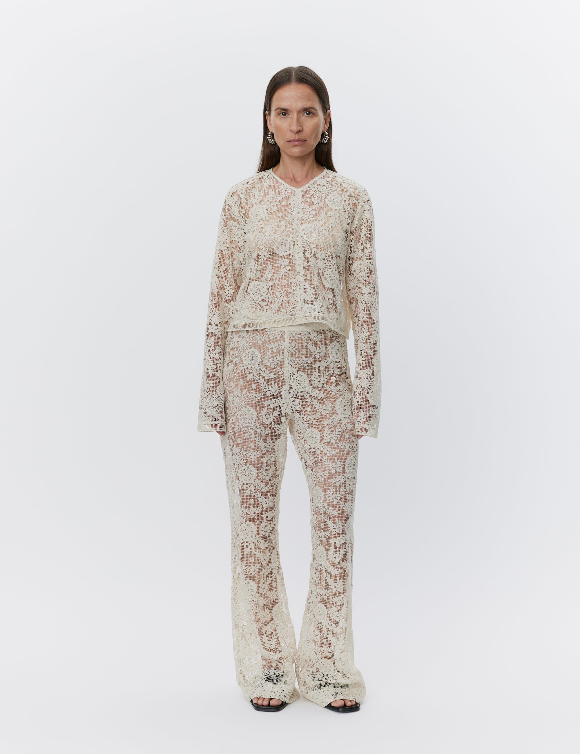 DAY Birger ét Mikkelsen Aaliyah - Spring Crochet Shirts & Blouses 120110 Pistachio Shell