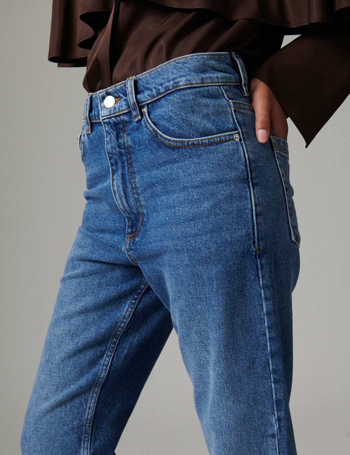 Adama - Medium Denim Stretch - Jeans - Light Blue