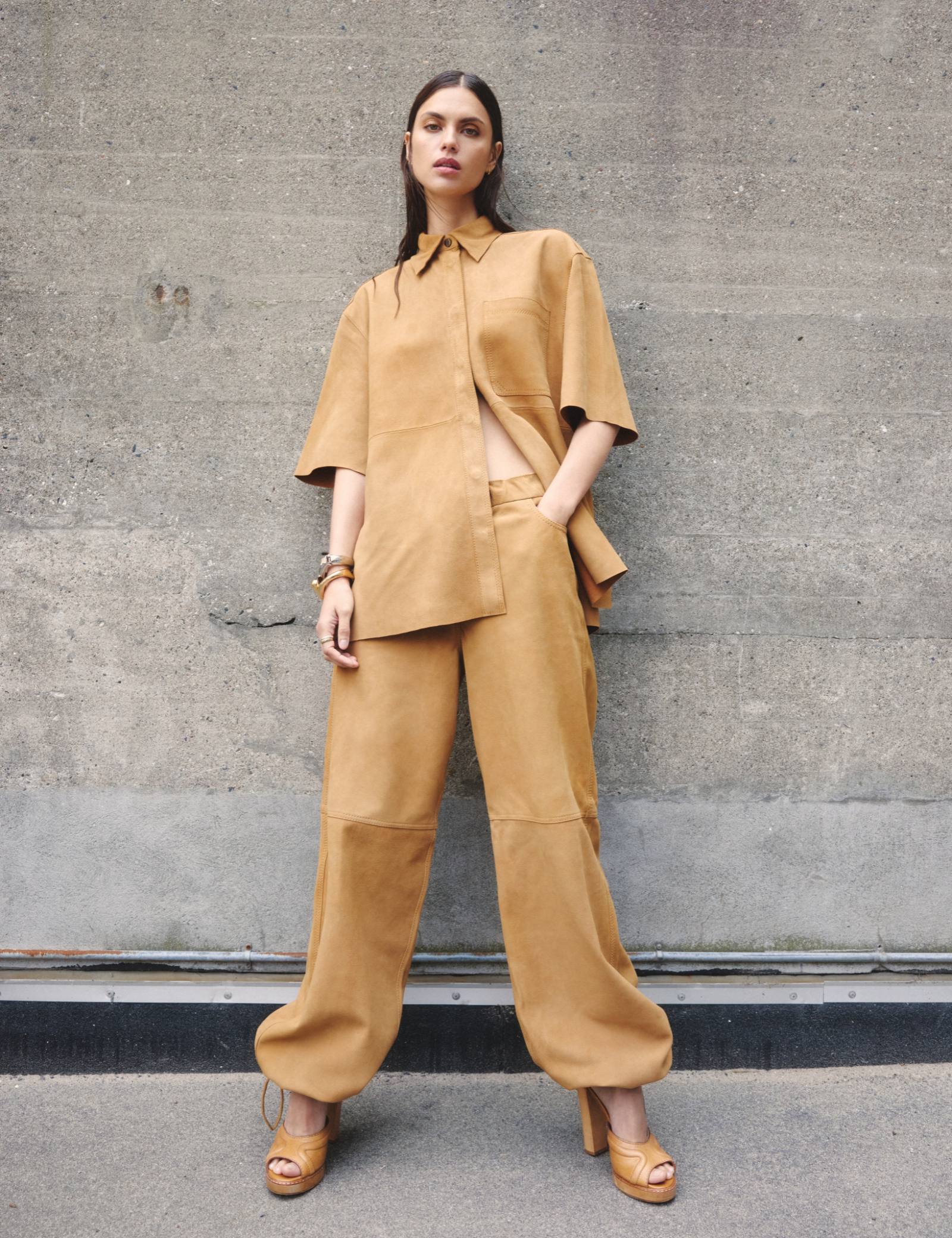 DAY Birger ét Mikkelsen Aladdin - Light Suede Bluse 180933 RUBBER