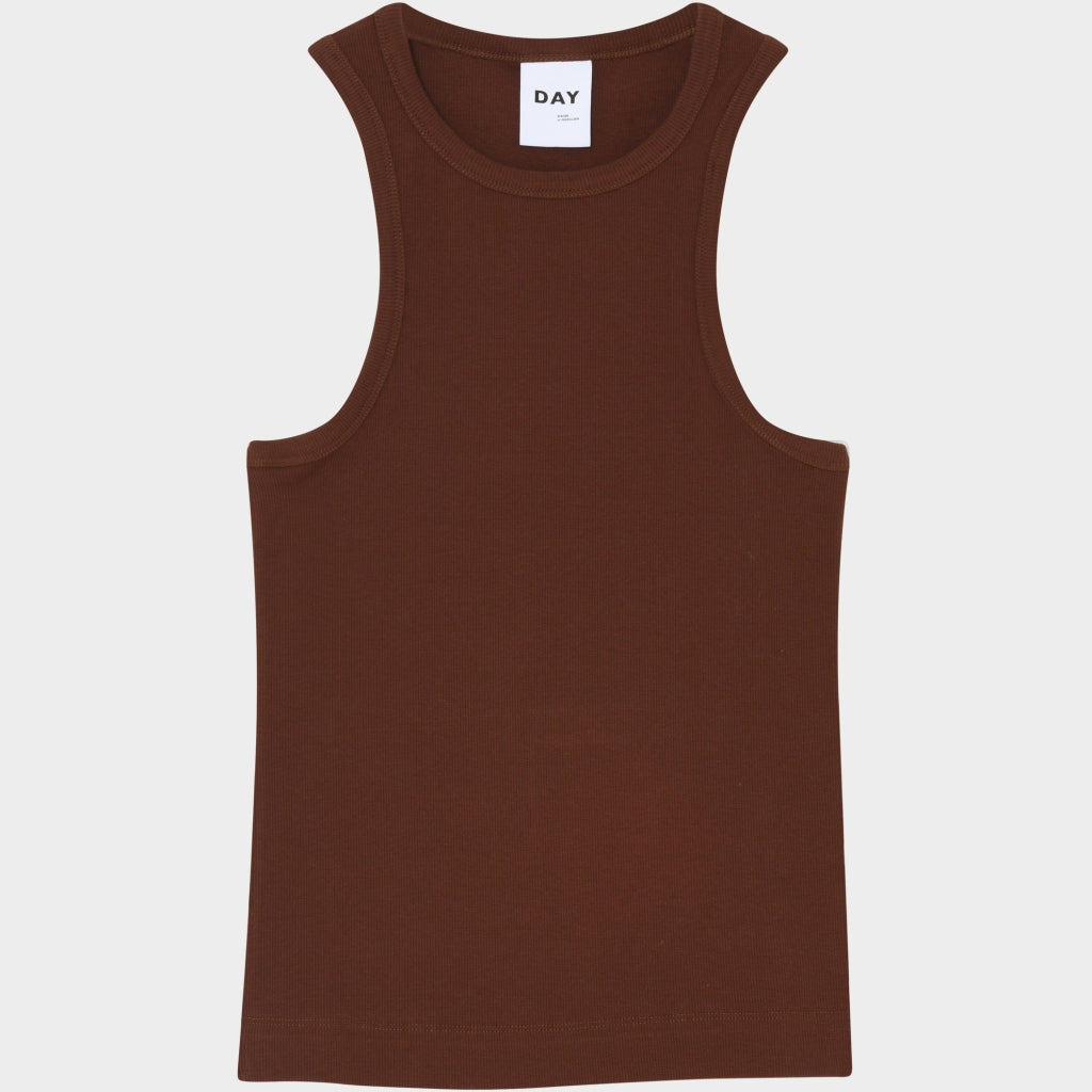 DAY Birger ét Mikkelsen Alisson - Classic Rib Tops & T-Shirts 191218 POTTING SOIL