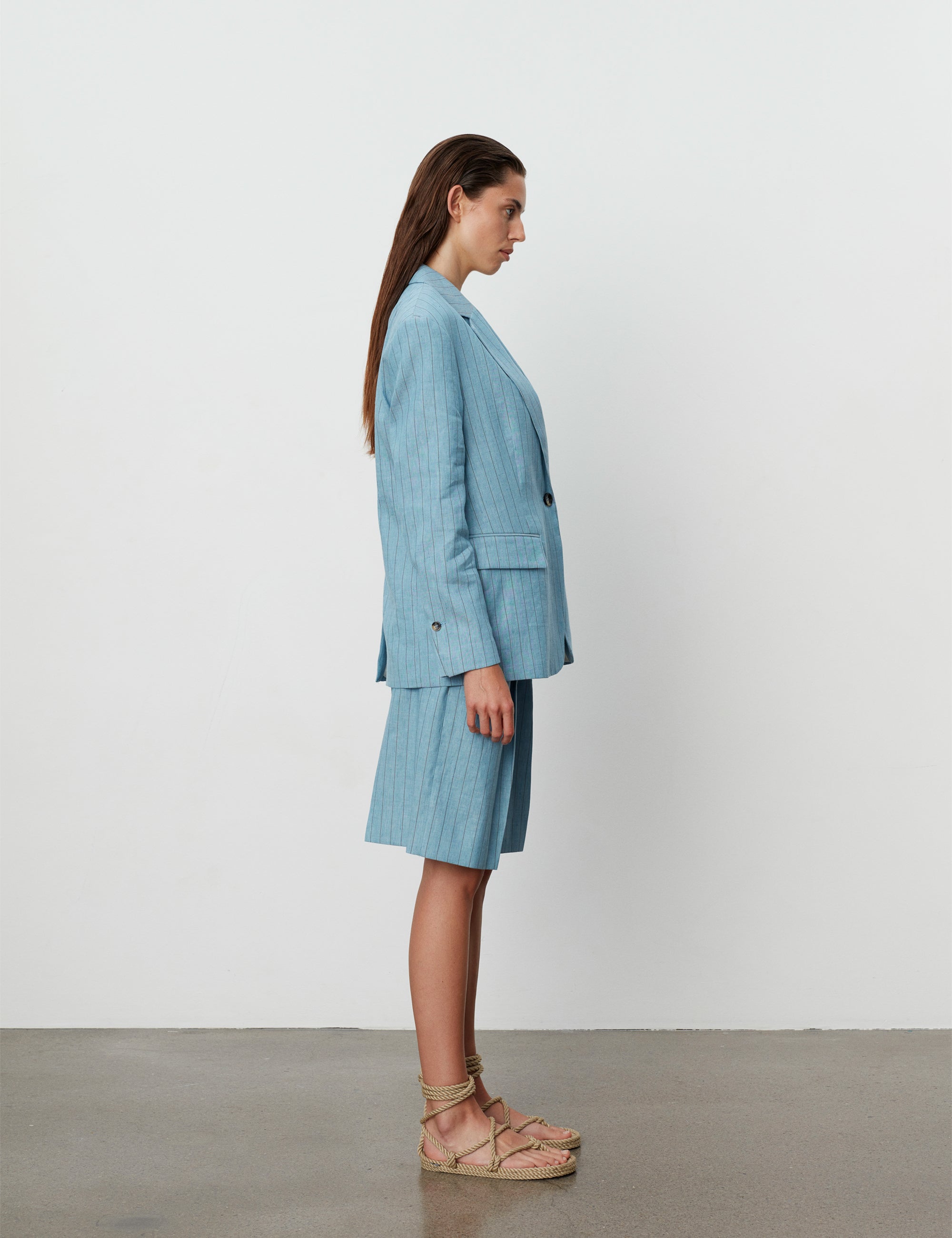 DAY Birger ét Mikkelsen Allen - Summer Pinstripe Blazer 154030 LIGHT SKY