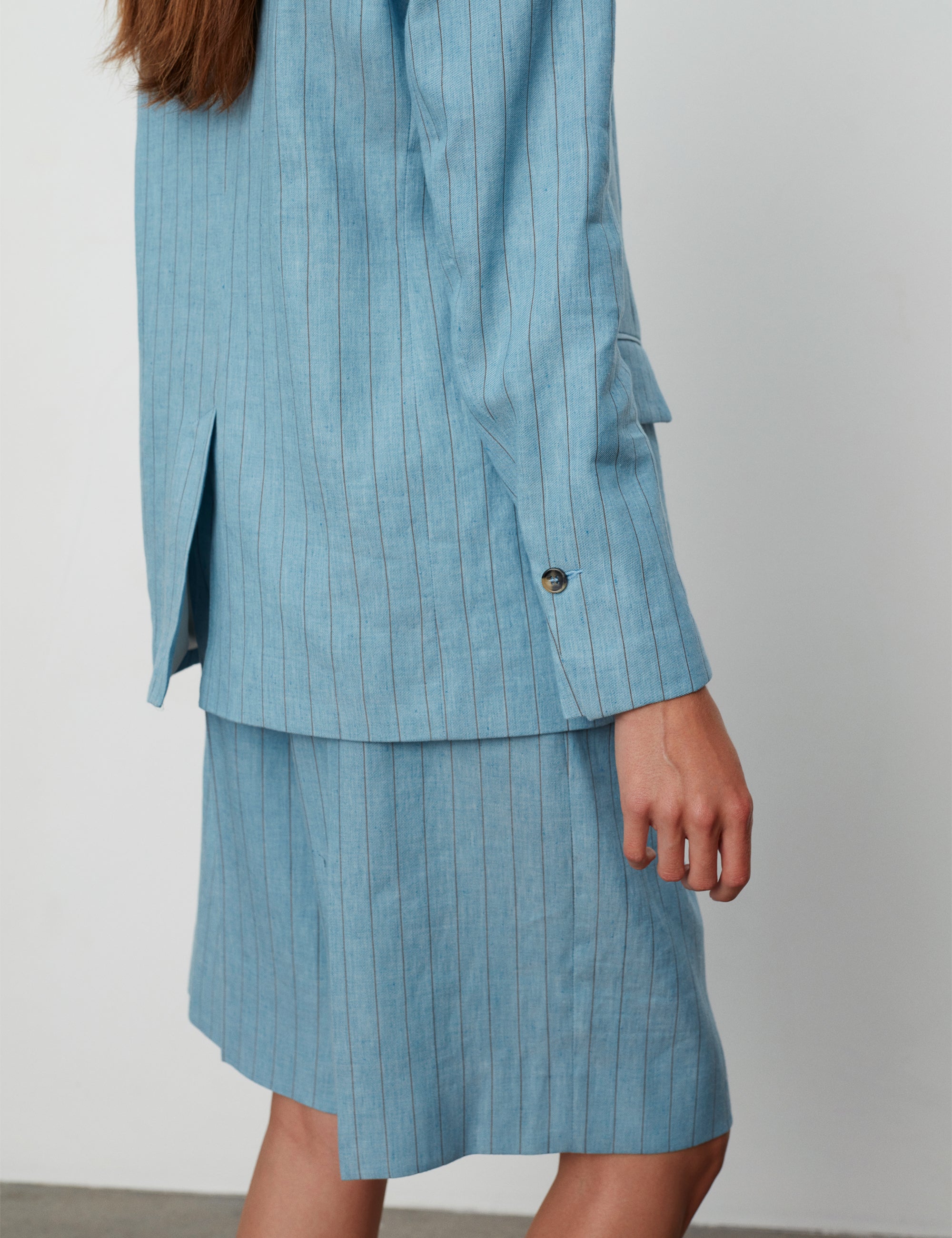 DAY Birger ét Mikkelsen Allen - Summer Pinstripe Blazer 154030 LIGHT SKY