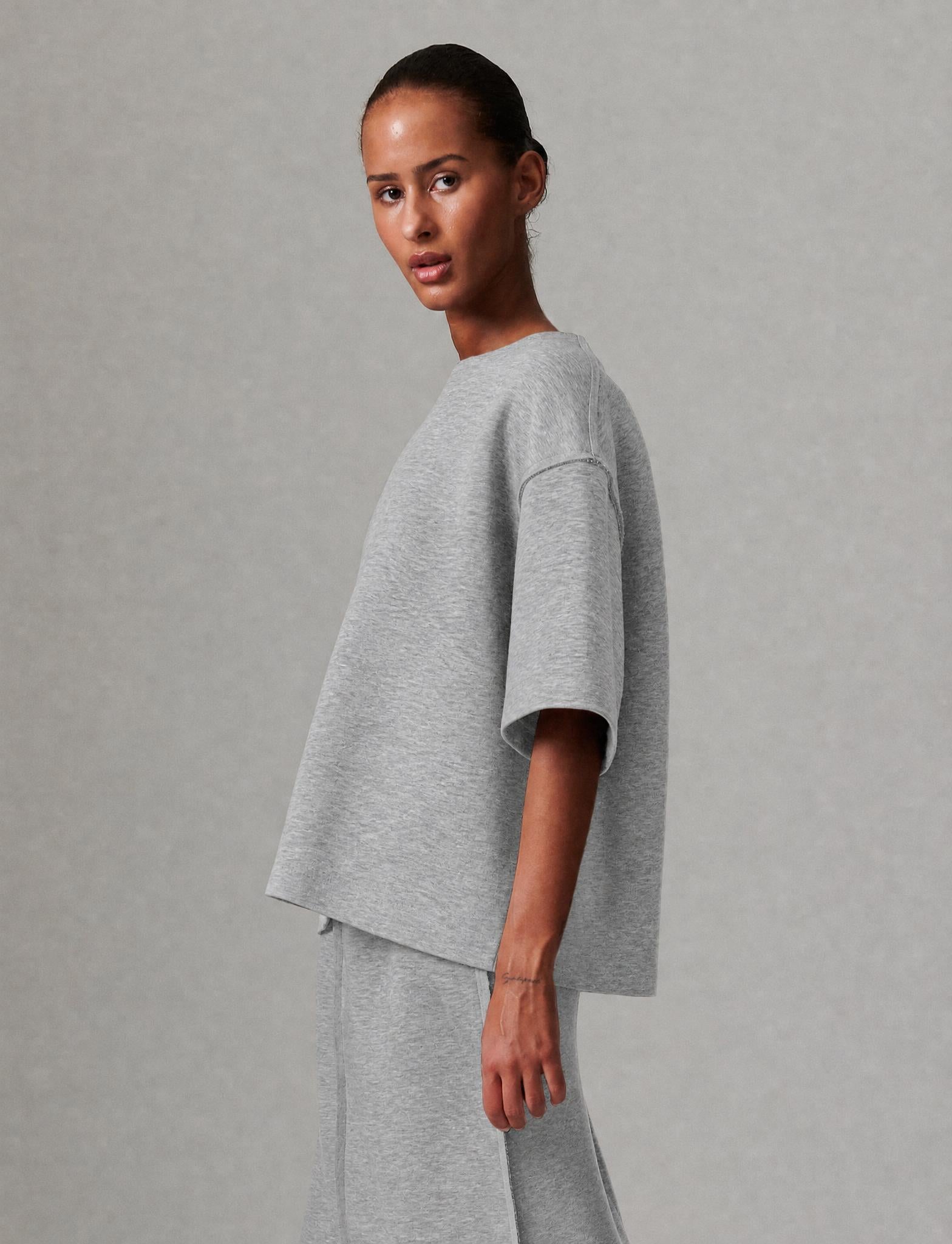 DAY Birger ét Mikkelsen Amalie - Scuba - Top Top 500036 Light Grey Melange