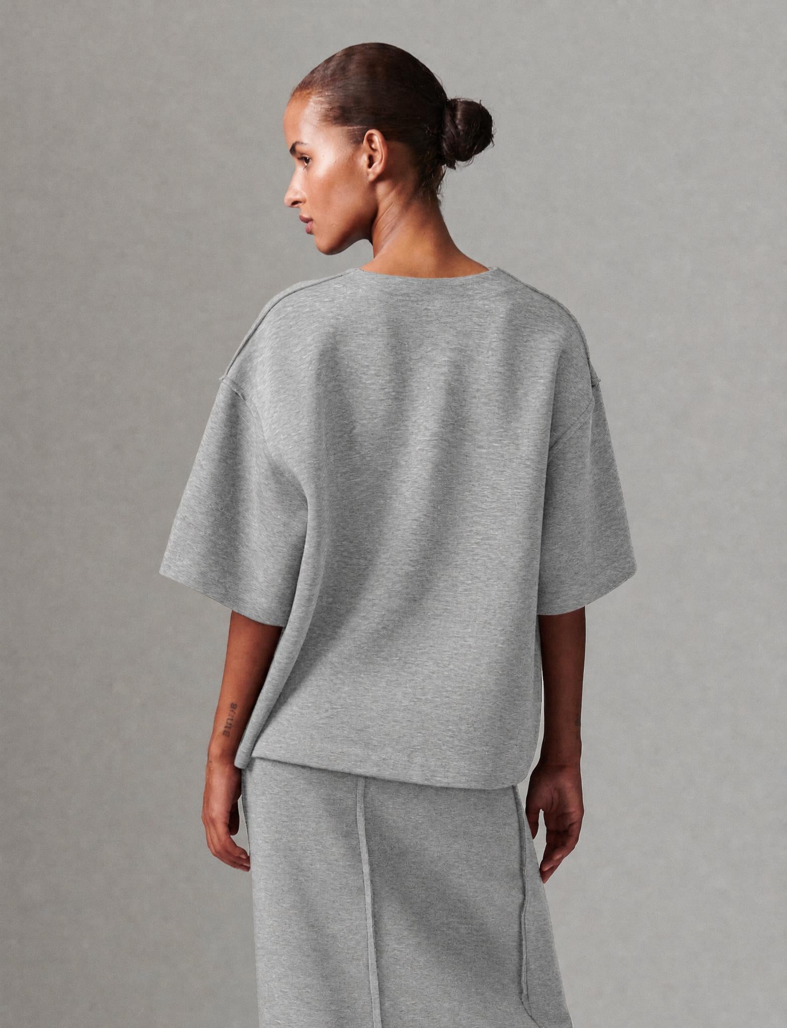 DAY Birger ét Mikkelsen Amalie - Scuba - Top Top 500036 Light Grey Melange
