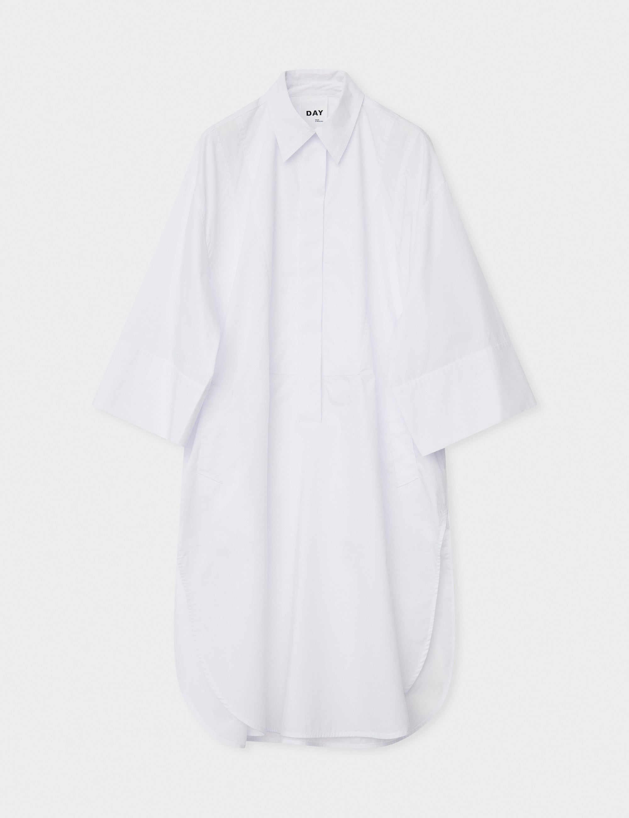 DAY Birger ét Mikkelsen Ambre - Solid Cotton Dress 110601 BRIGHT WHITE