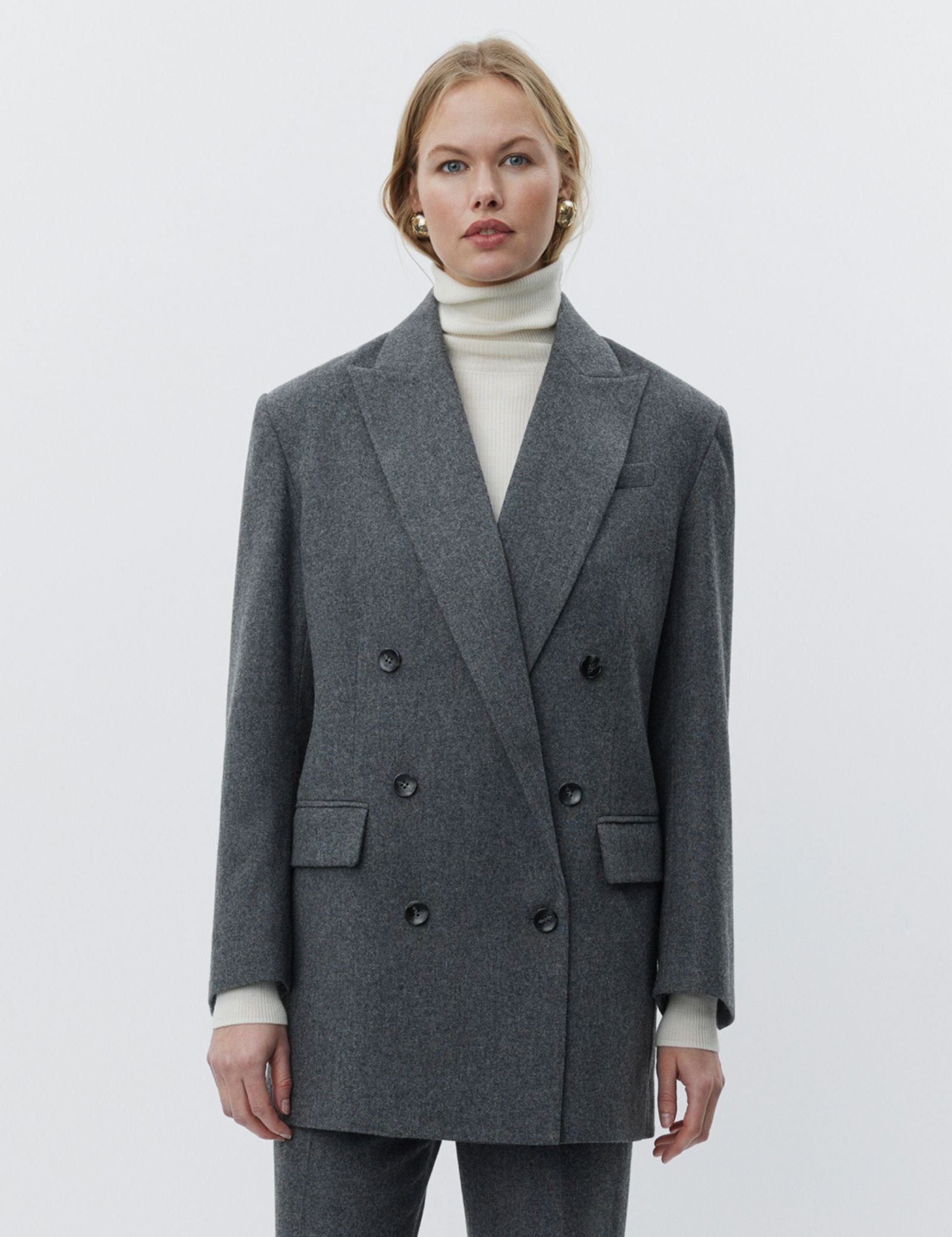 DAY Birger ét Mikkelsen Amir - Melange Wool Blazer 500006 MEDIUM GREY MELANGE