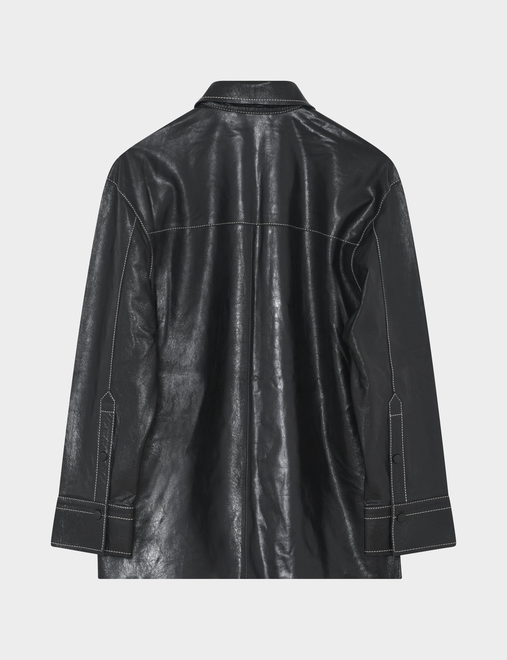 DAY Birger ét Mikkelsen Andreas - Polished Leather Shirts & Blouses 190303 BLACK