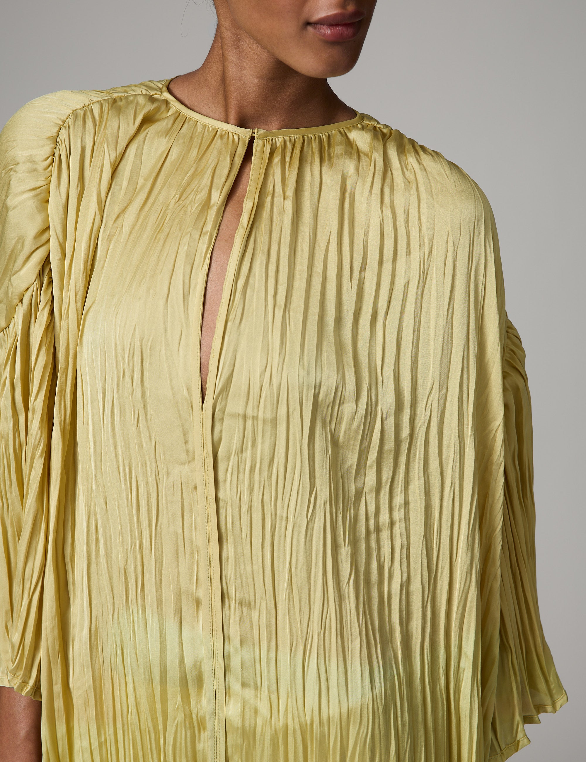 DAY Birger ét Mikkelsen Aruna - Crinkled Surface Kjole 130922 Straw