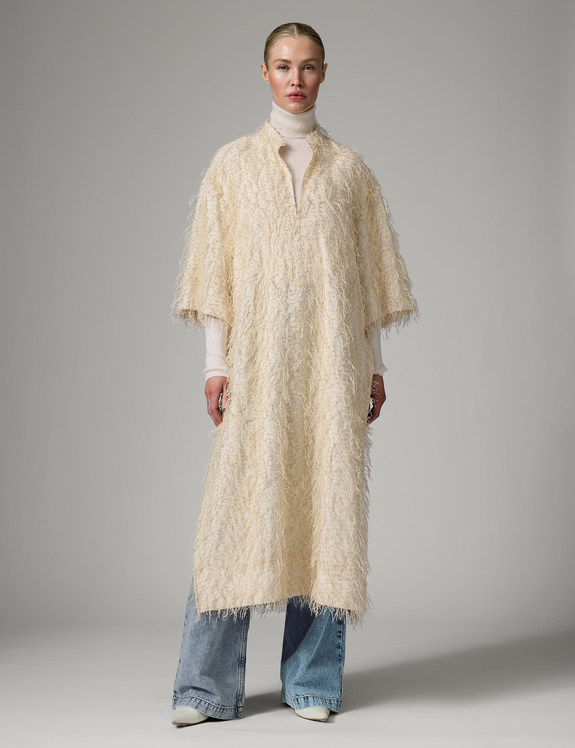 DAY Birger ét Mikkelsen Aruna - Dobby Fringe Kjole 110605 Jet Stream