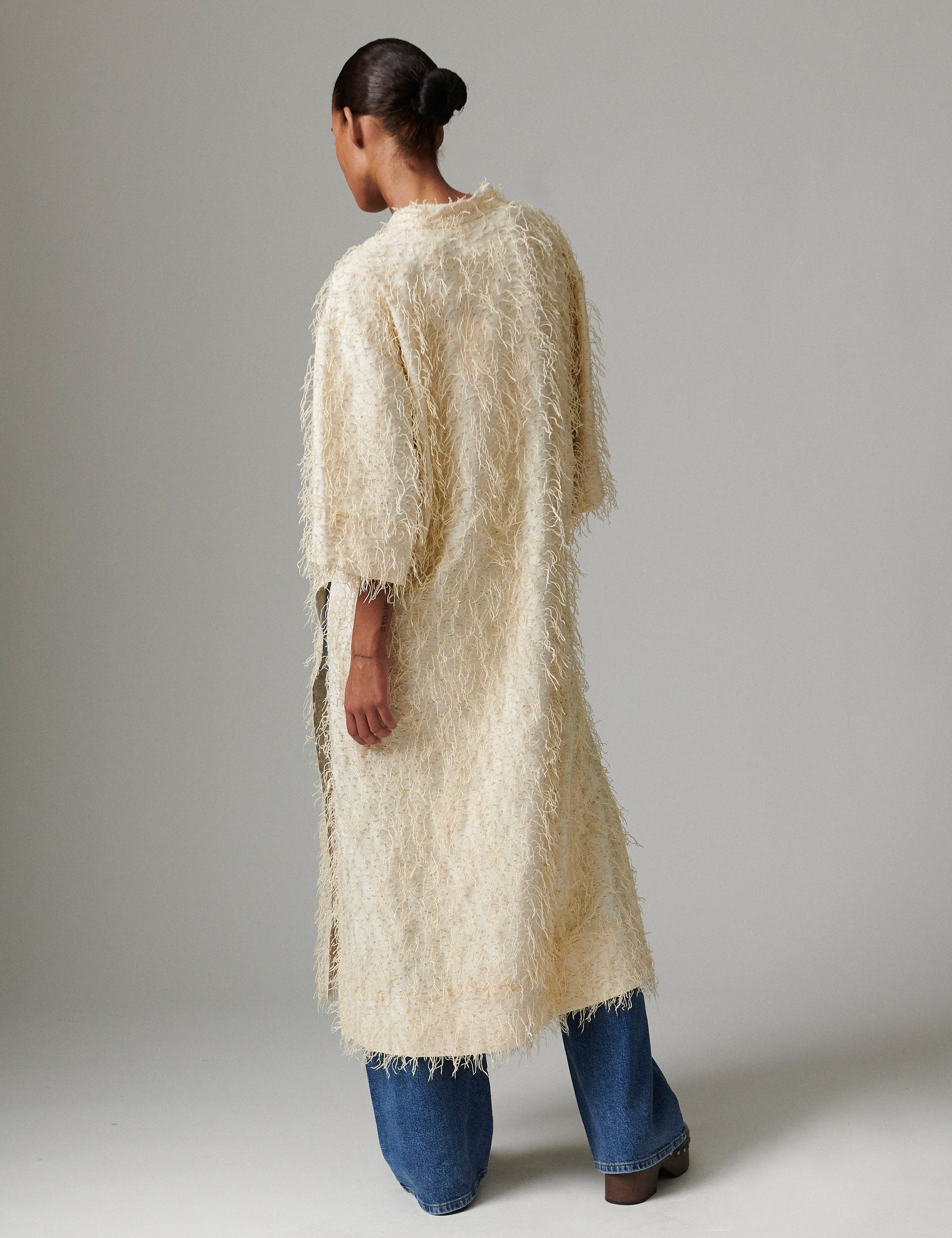 DAY Birger ét Mikkelsen Aruna - Dobby Fringe Kjole 110605 Jet Stream