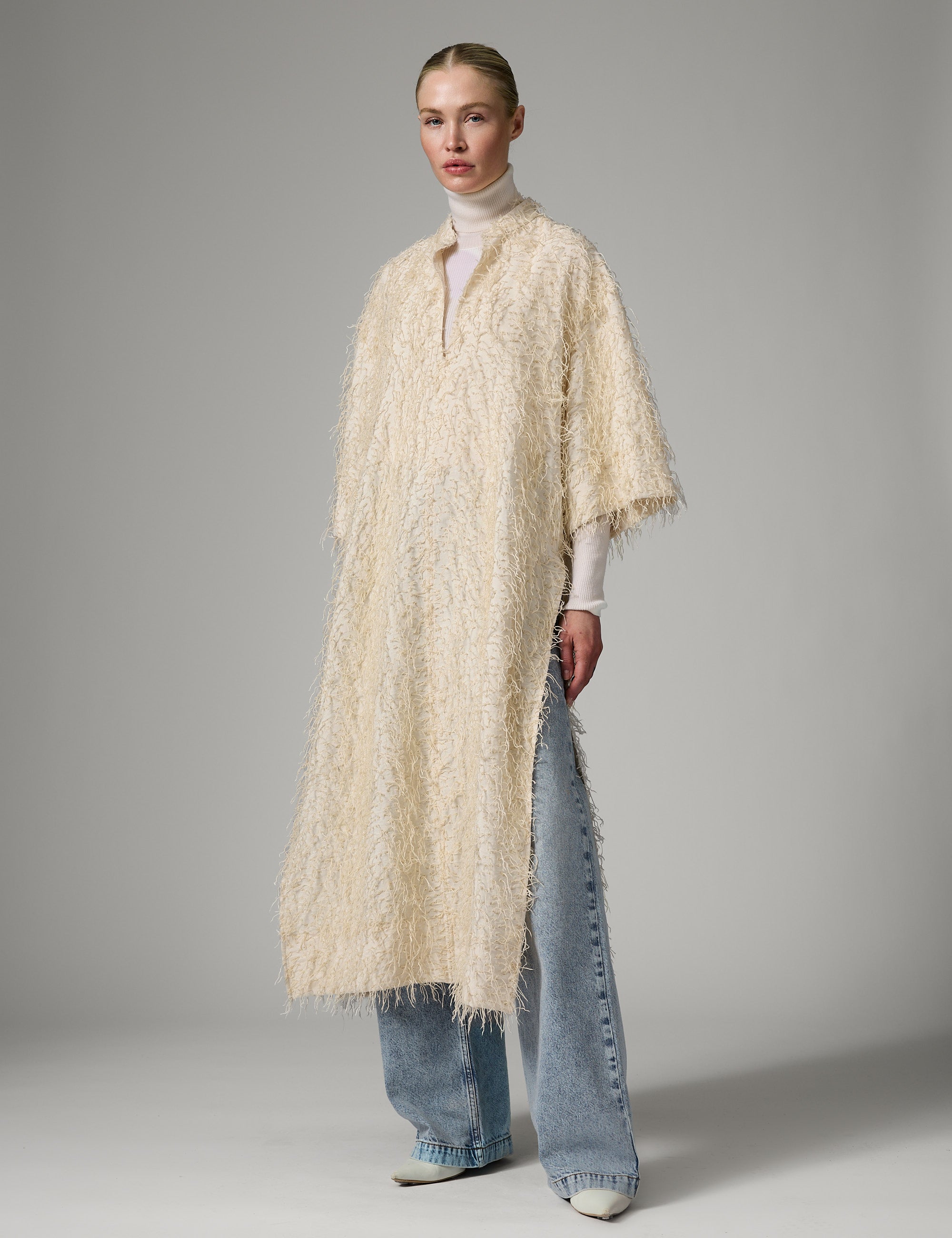 DAY Birger ét Mikkelsen Aruna - Dobby Fringe Kjole 110605 Jet Stream