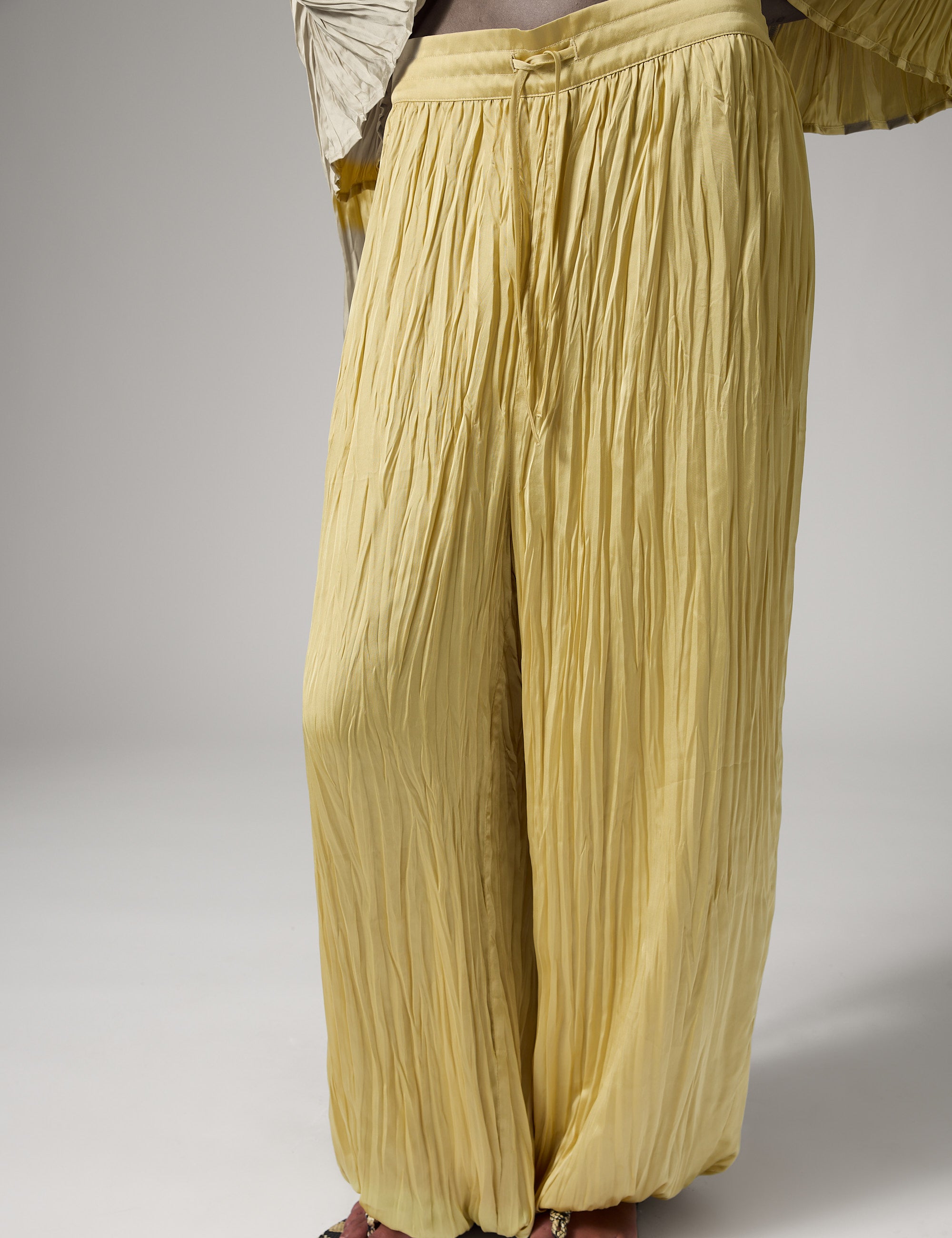 DAY Birger ét Mikkelsen Barbo - Crinkled Surface Bukser 130922 Straw