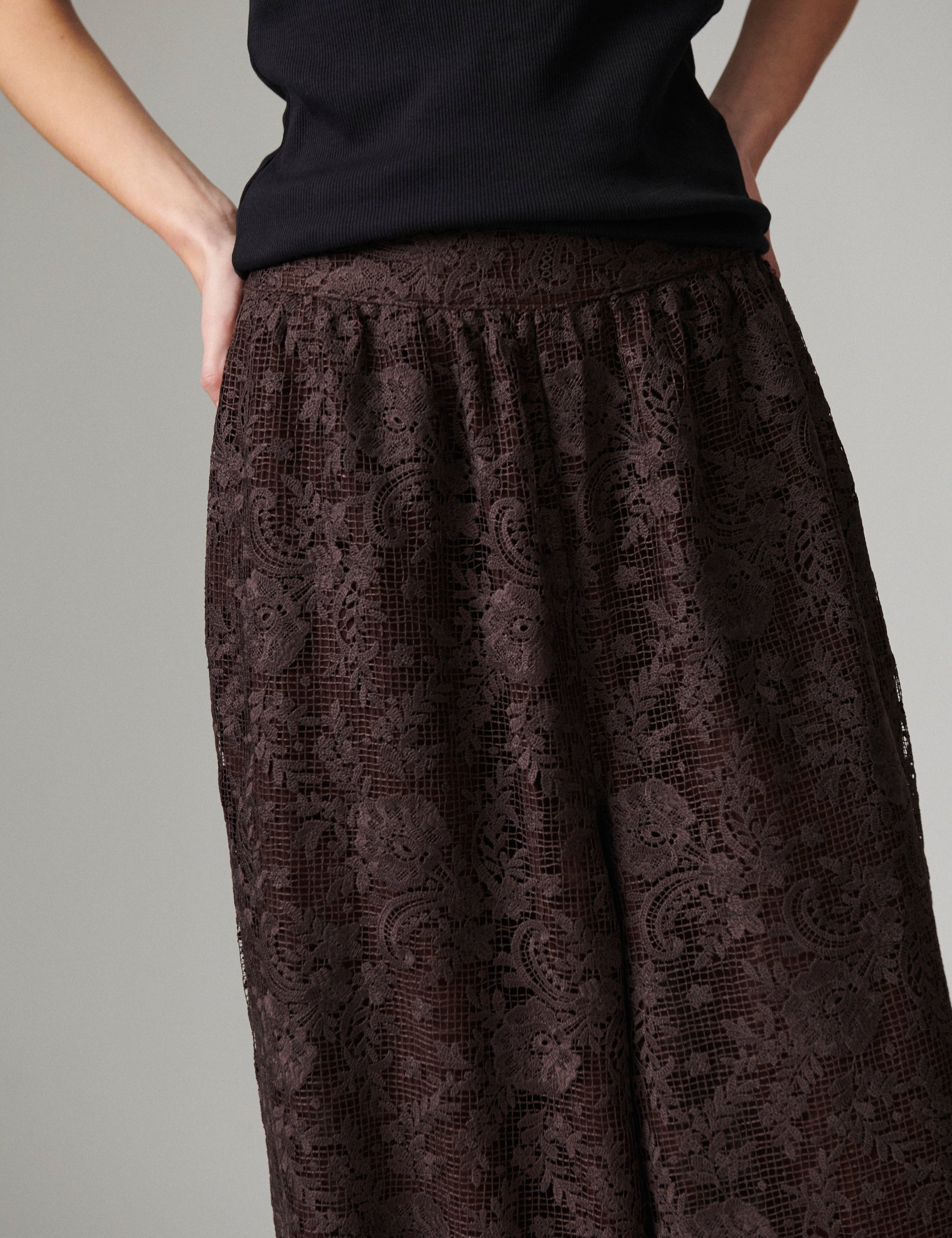 DAY Birger ét Mikkelsen Barbo - Day Crochet - Bukser Bukser 190915 Coffee Bean