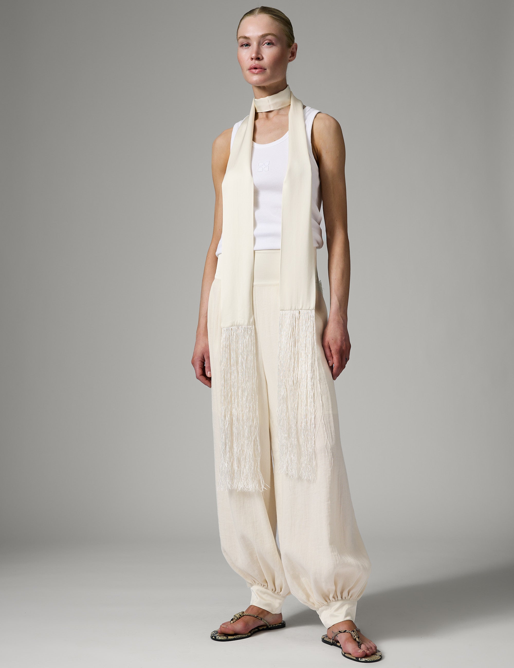 DAY Birger ét Mikkelsen Beate - Contrast Linen - Bukser Bukser 110605 Jet Stream