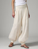 Beate - Contrast Linen - Bukser - Jet Stream