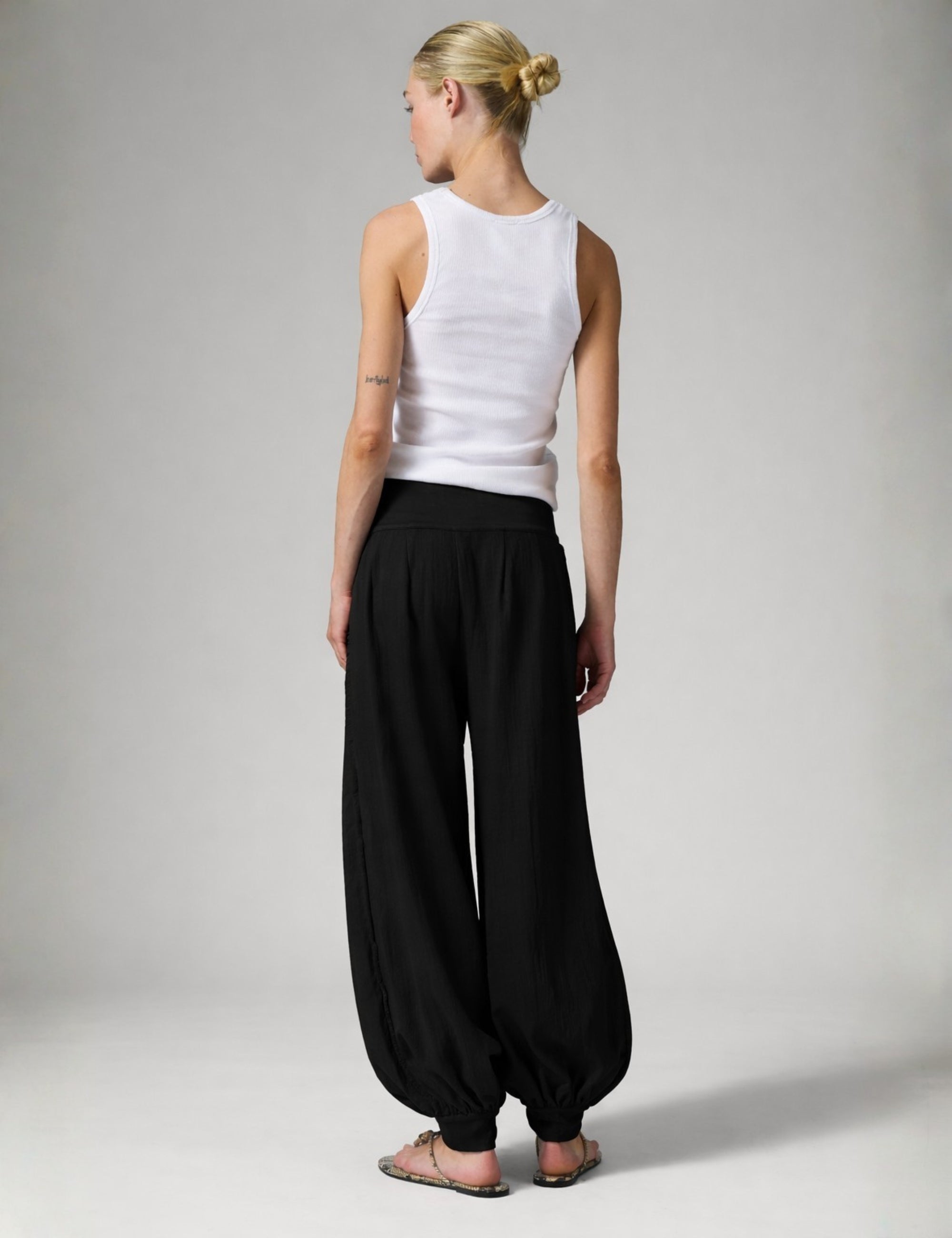 DAY Birger ét Mikkelsen Beate - Contrast Linen - Bukser Bukser 190303 Black