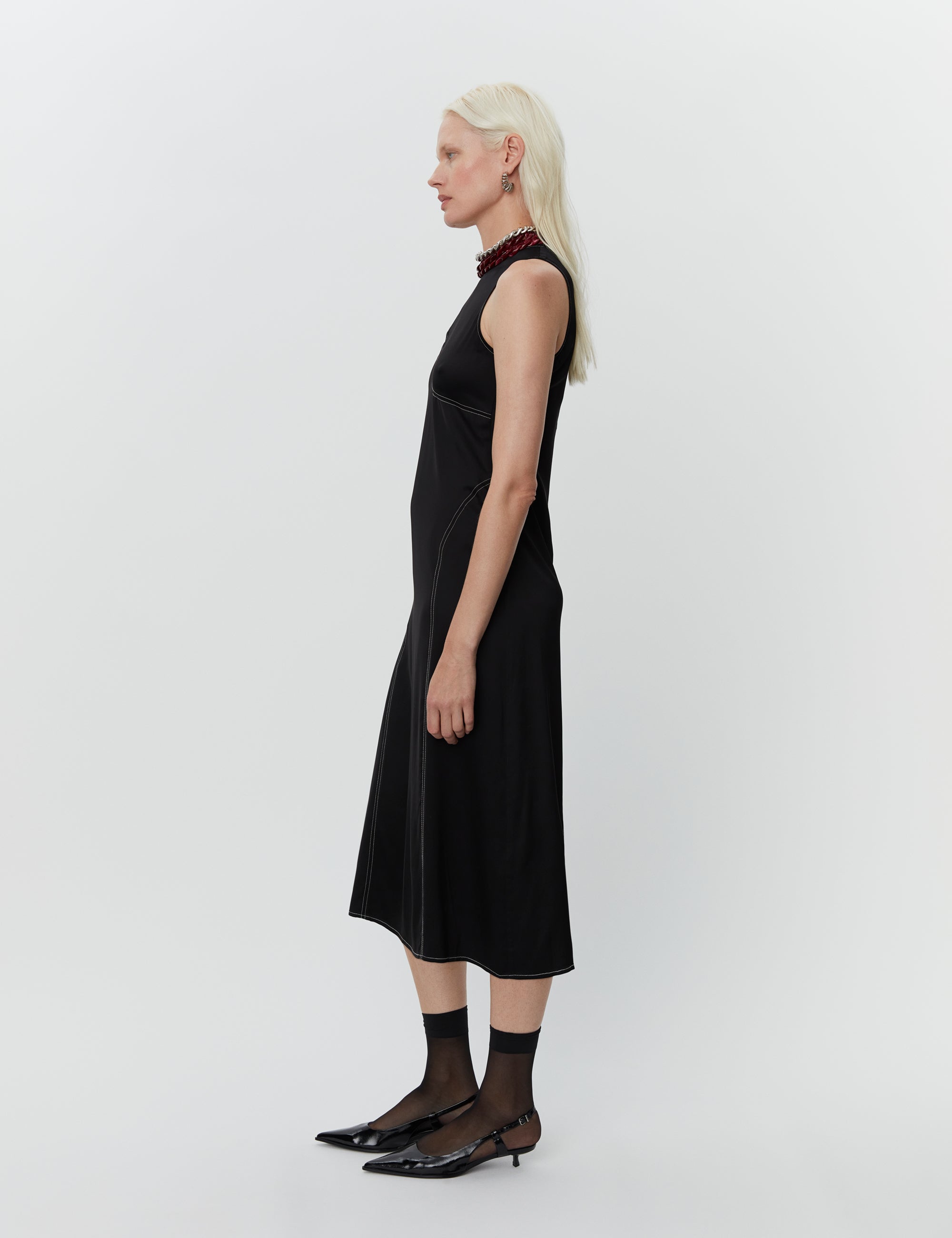 DAY Birger ét Mikkelsen Becca - Fluid Viscose RD Dress 190303 BLACK