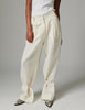 Belle - Contrast Linen - Bukser - Jet Stream