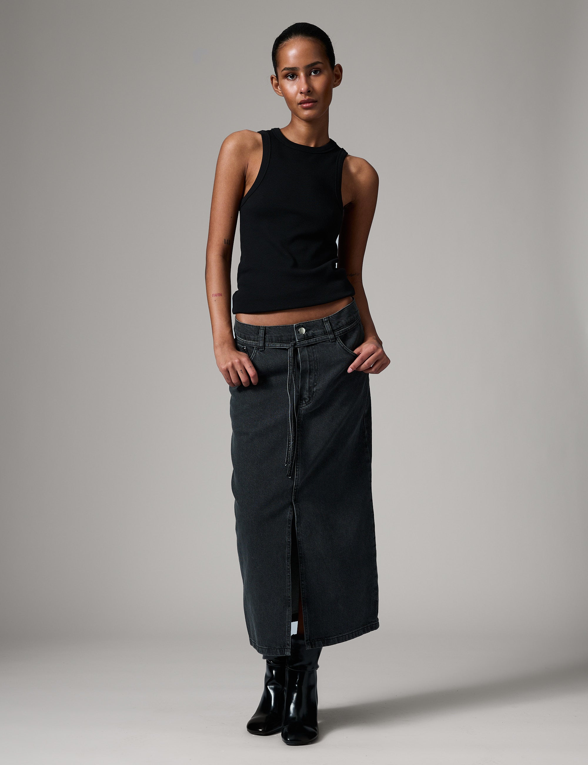 DAY Birger ét Mikkelsen Ben - Black Denim Skirt 190303 Black