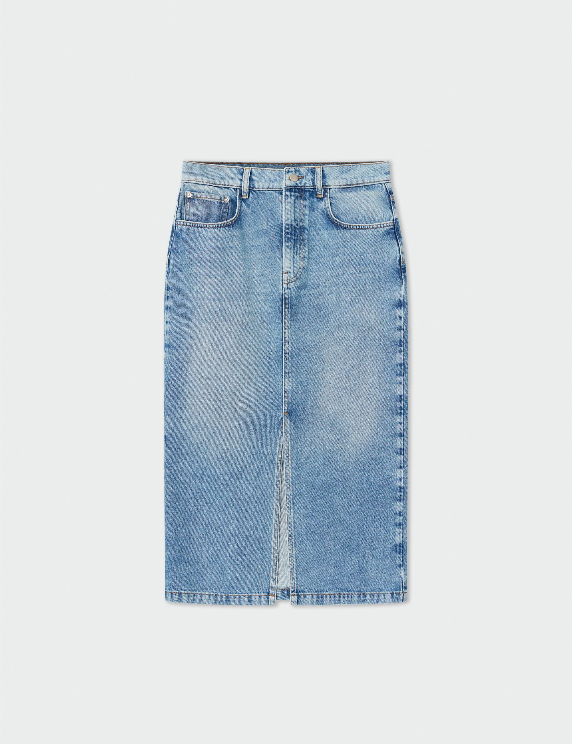 DAY Birger ét Mikkelsen Ben - Blue Soft Denim Skirt 500005 LIGHT BLUE