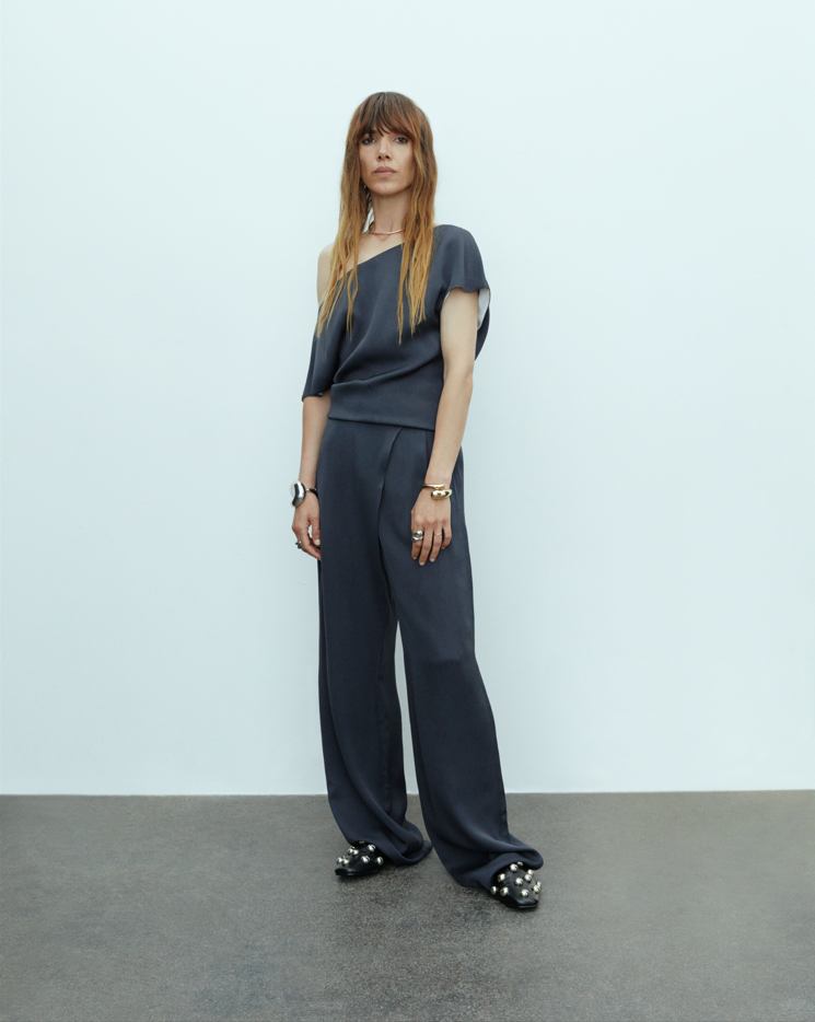 DAY Birger ét Mikkelsen Brock - Matte Crepe - Bukser Bukser 194104 EBONY