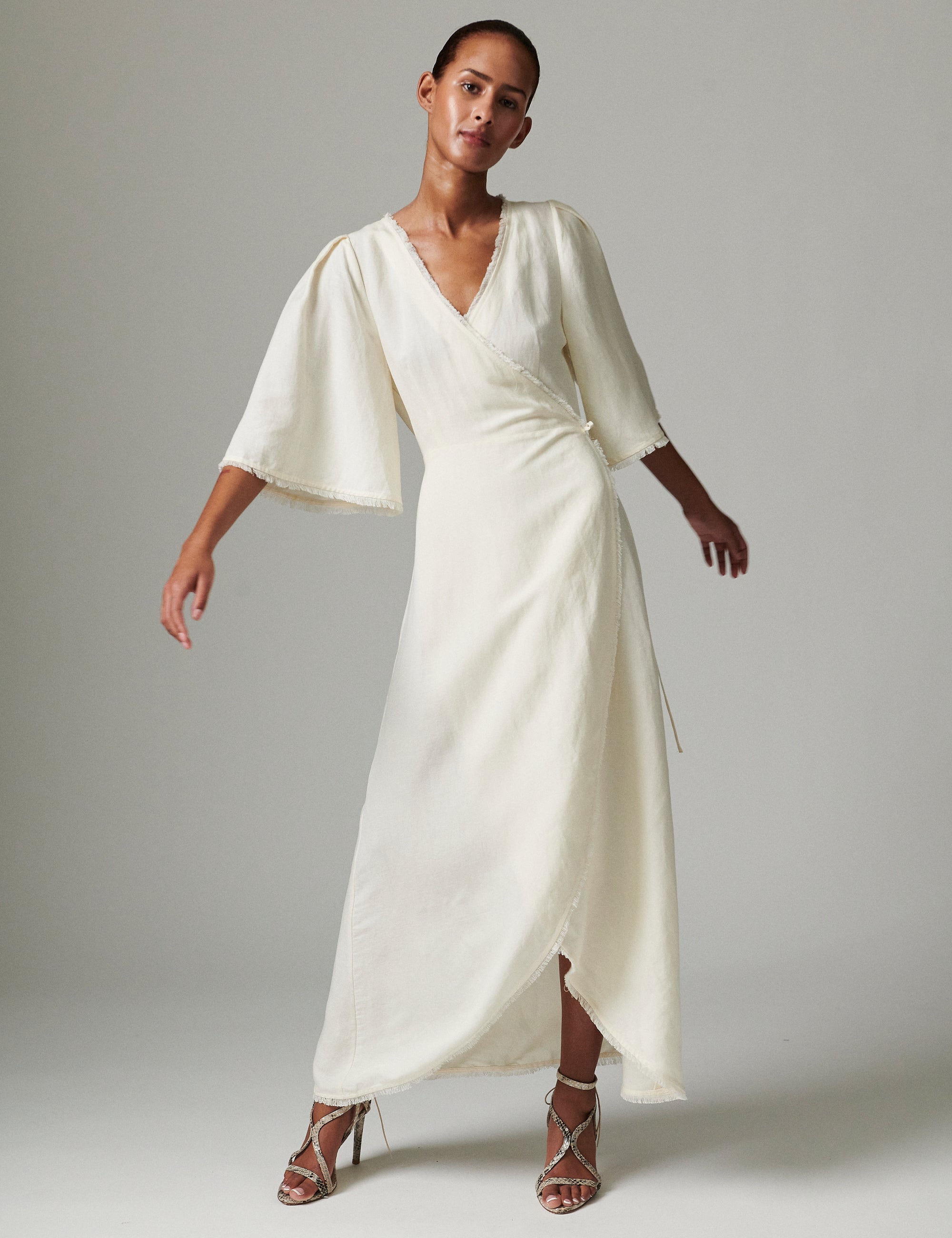 DAY Birger ét Mikkelsen Camilla - Contrast Linen Dress 110605 JETSTREAM