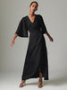 Camilla - Contrast Linen - Kjole - Black