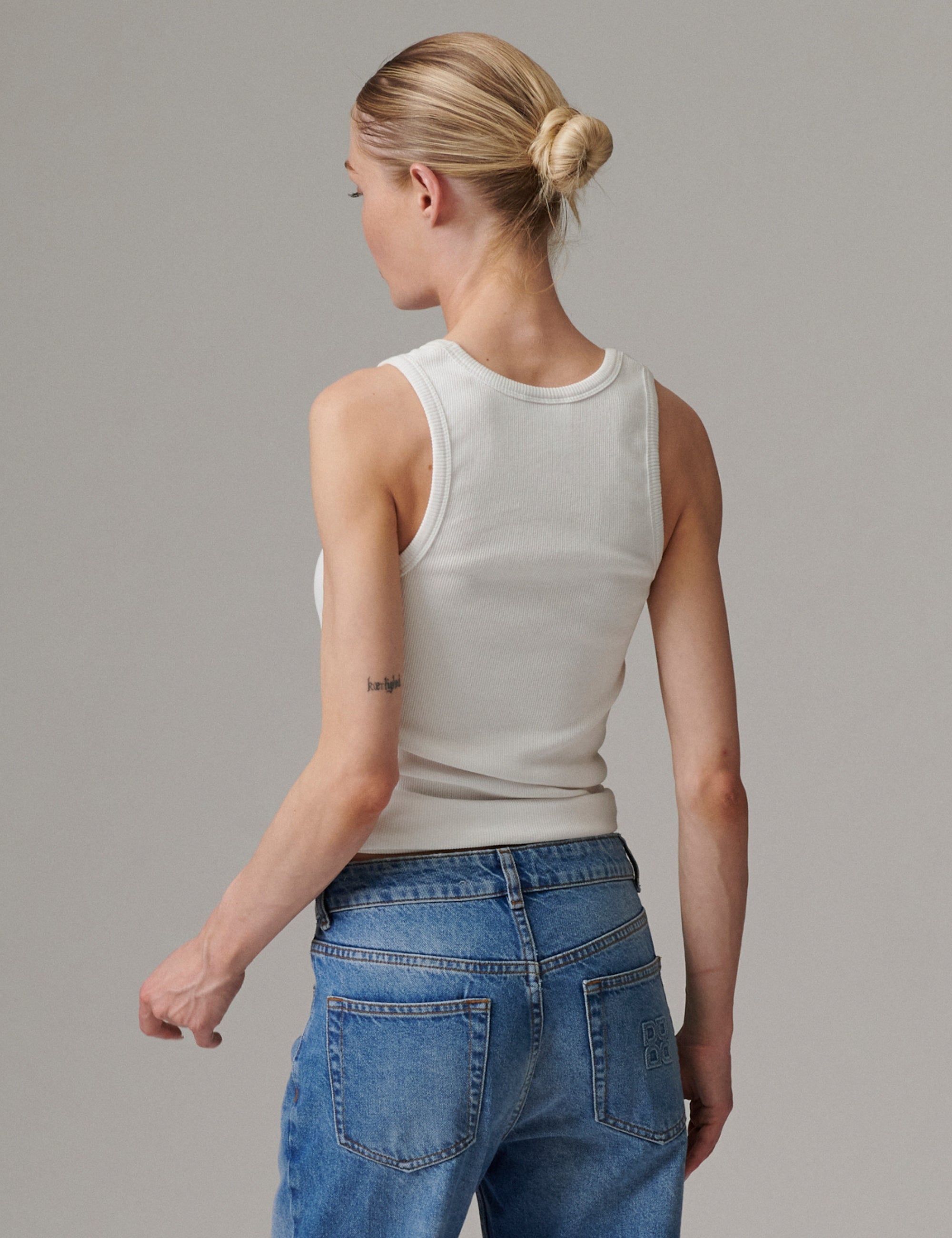 DAY Birger ét Mikkelsen Camilo - Classic Rib - Top Top 110601 Bright White