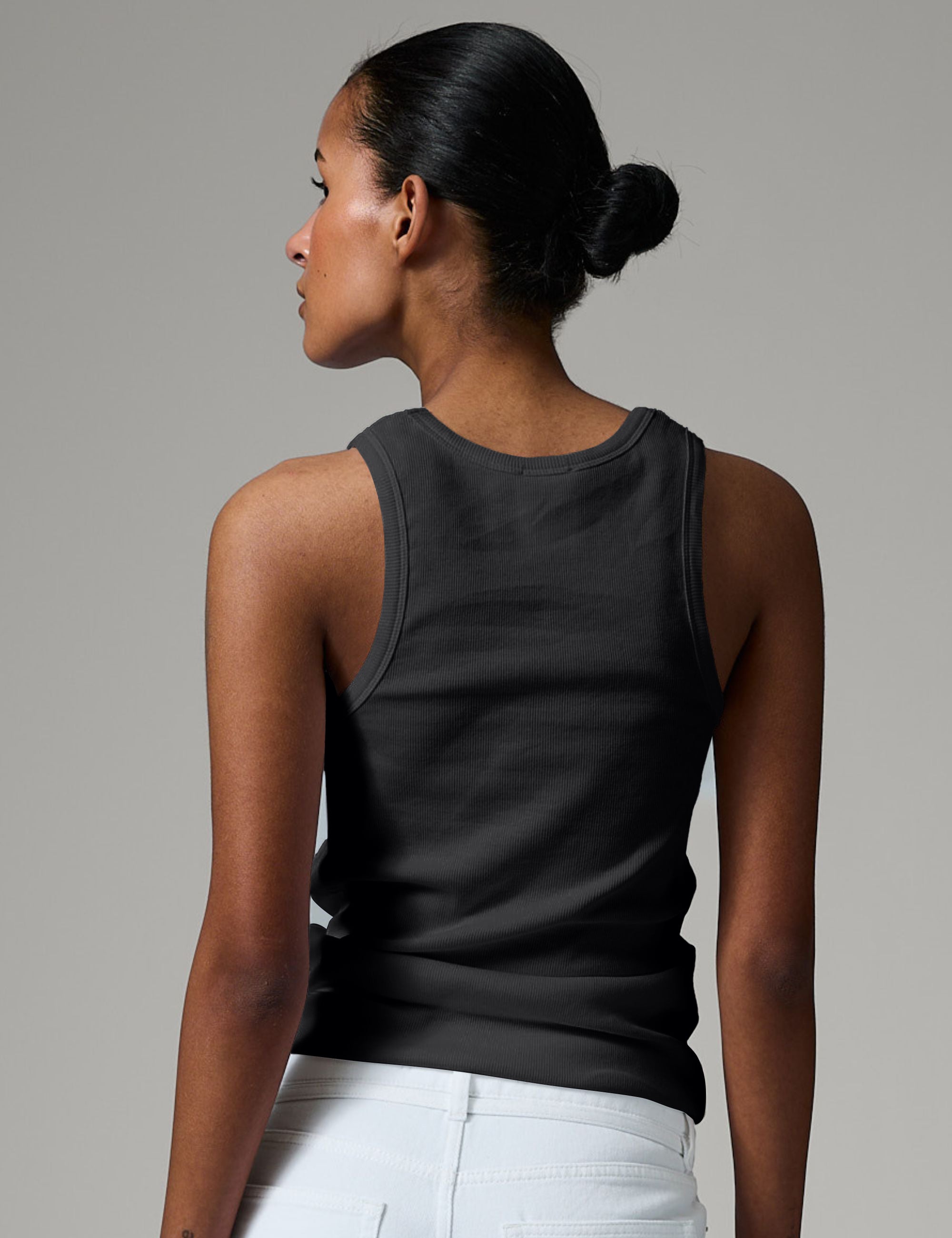 DAY Birger ét Mikkelsen Camilo - Classic Rib - Top Top 190303 Black