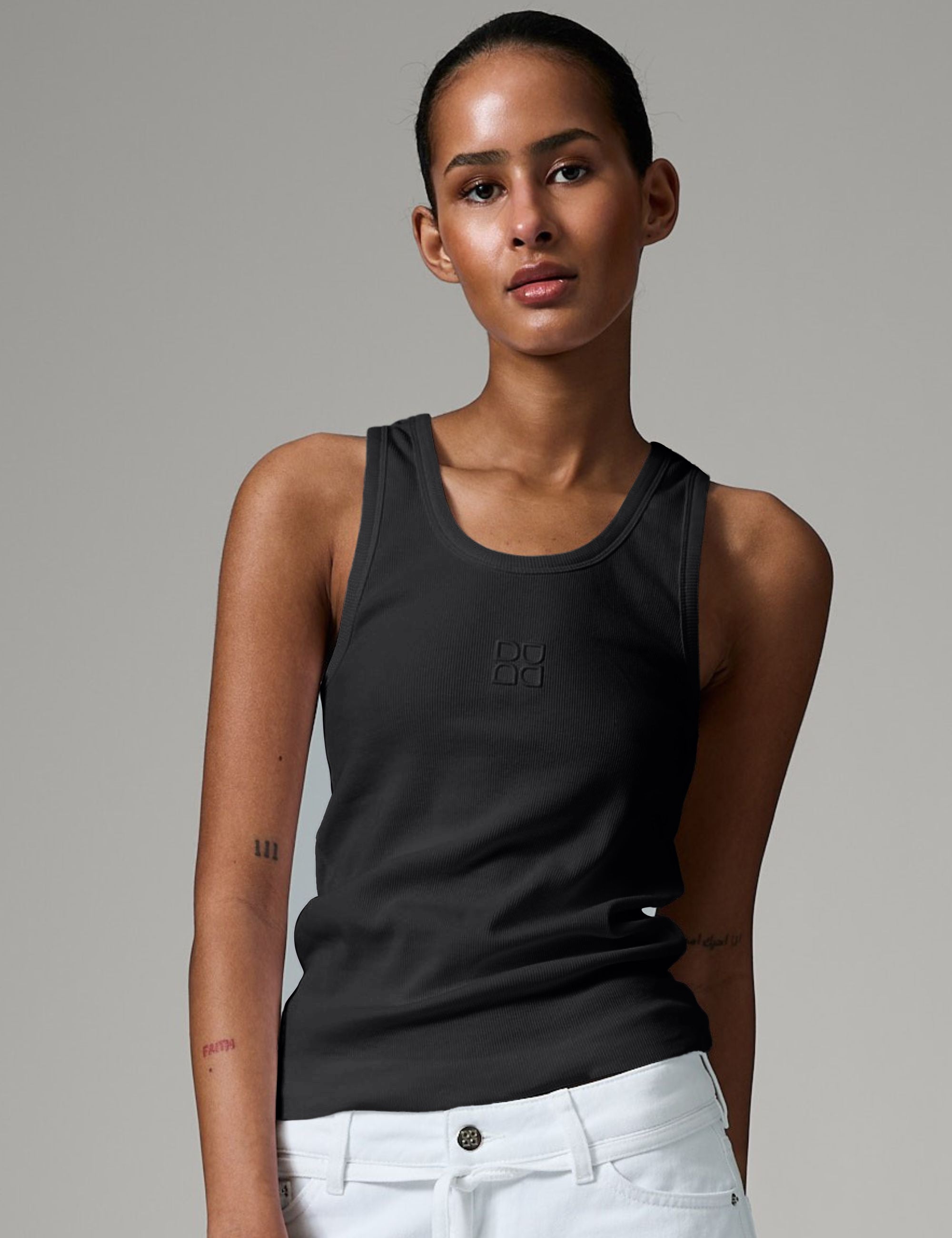 DAY Birger ét Mikkelsen Camilo - Classic Rib - Top Top 190303 Black