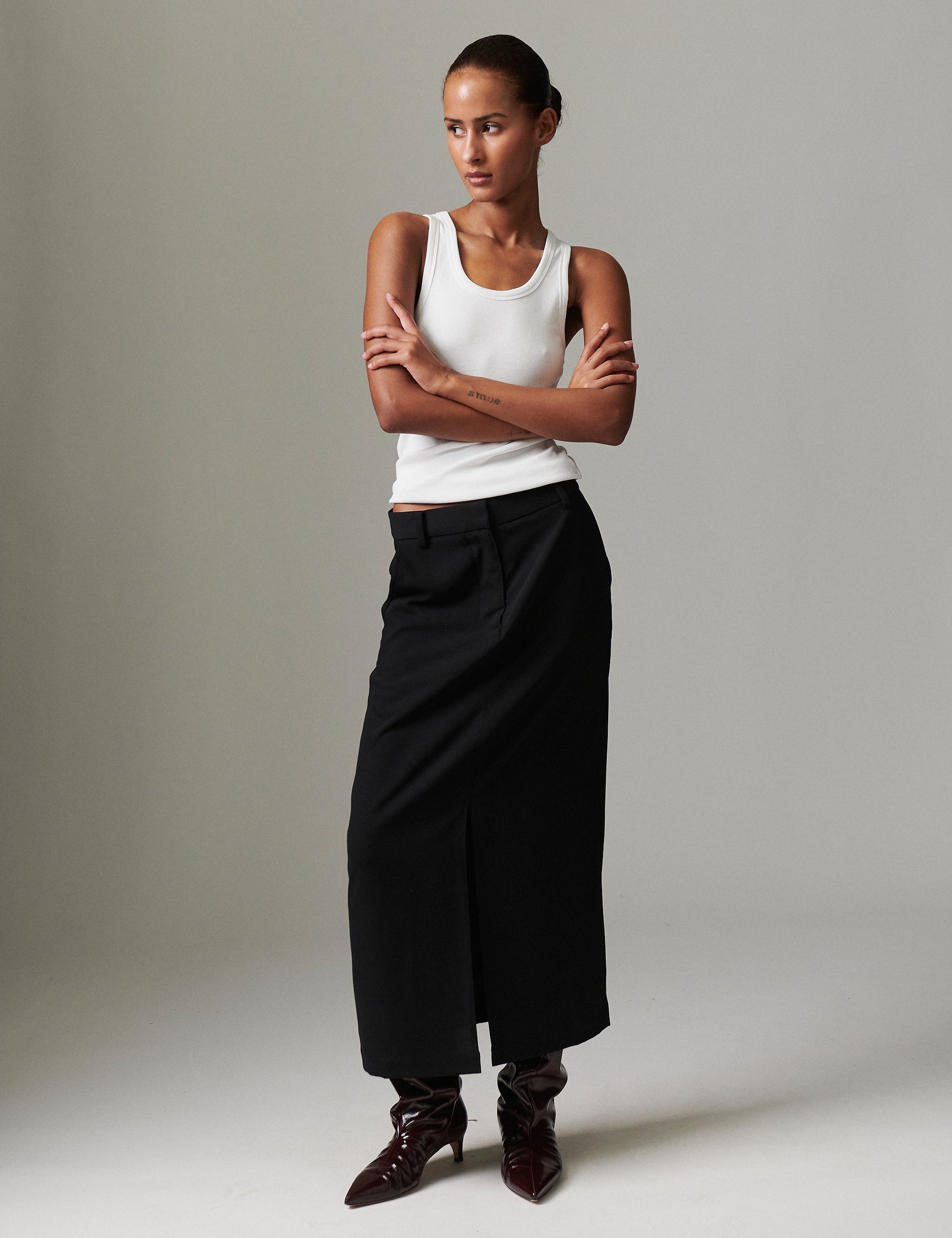 DAY Birger ét Mikkelsen Carli - Classic Gabardine Skirt 190303 BLACK