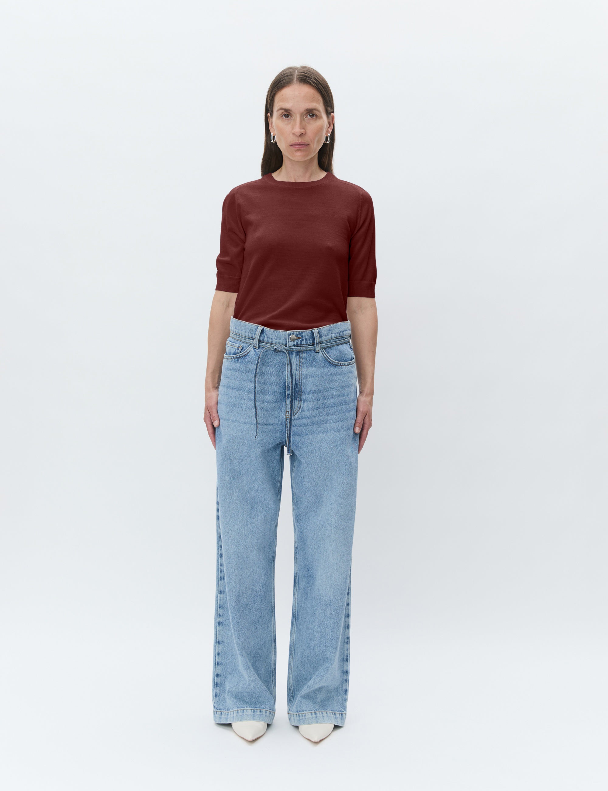 DAY Birger ét Mikkelsen Carolina - Daily Elements - Pullover Sweater 420135 Burgundy