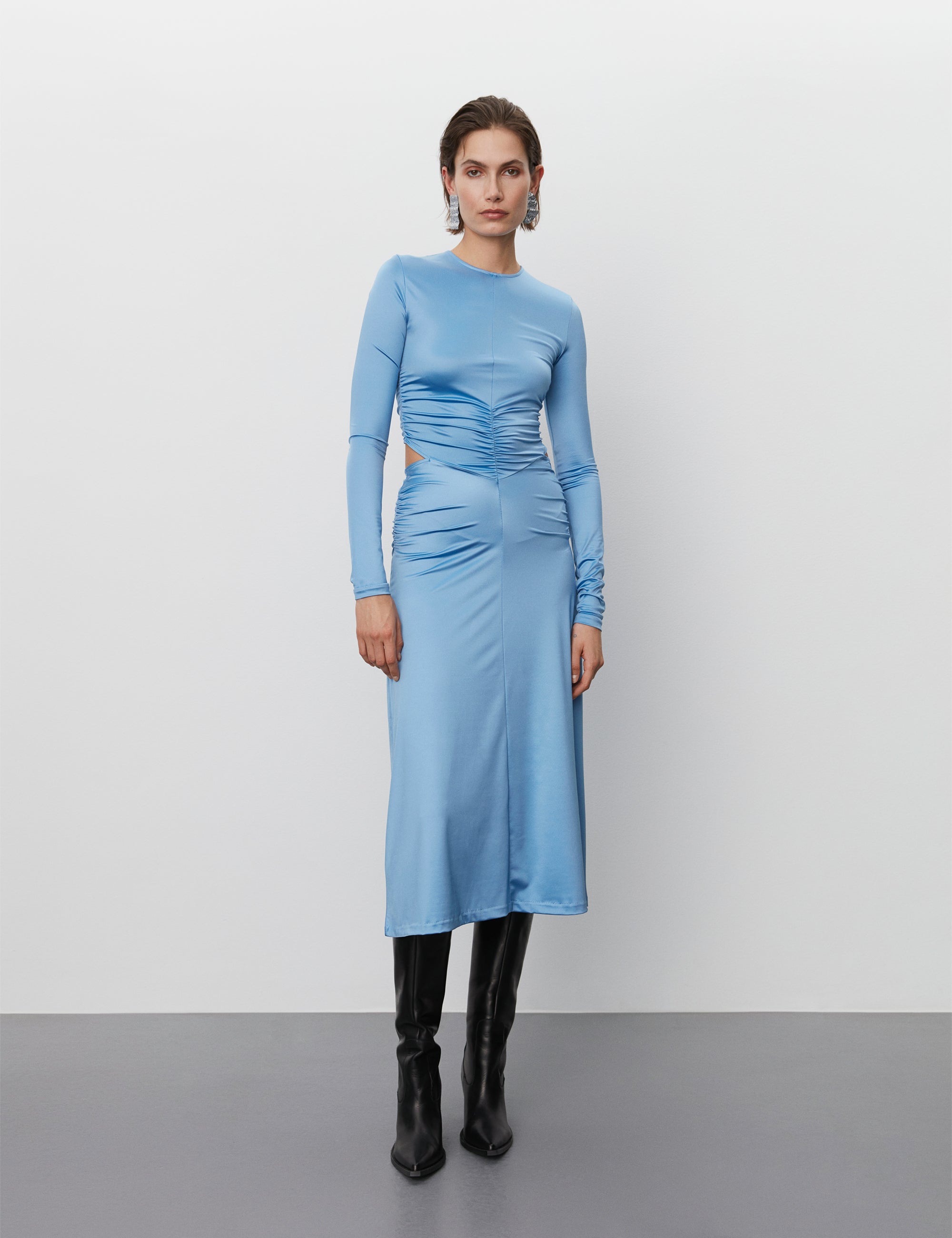 DAY Birger ét Mikkelsen Caron - Glossy Stretch Dress 174030 SILVER LAKE BLUE