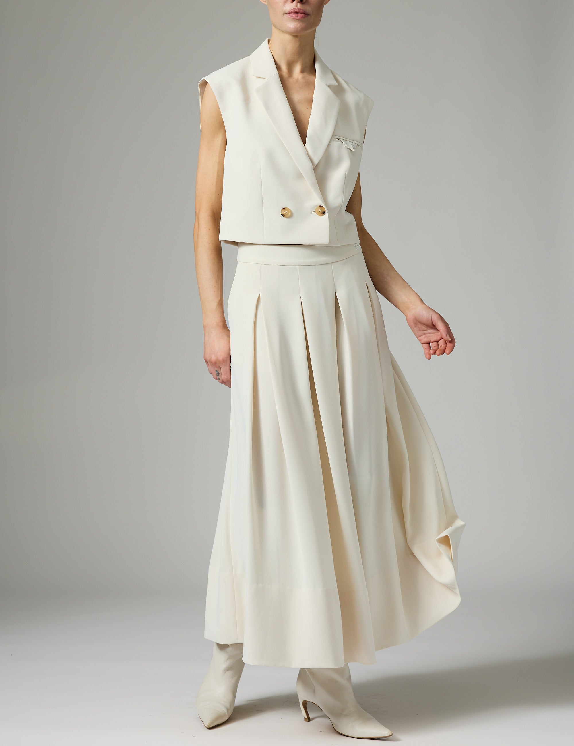 DAY Birger ét Mikkelsen Chai - Classic Gab Skirt 110605 Jet Stream
