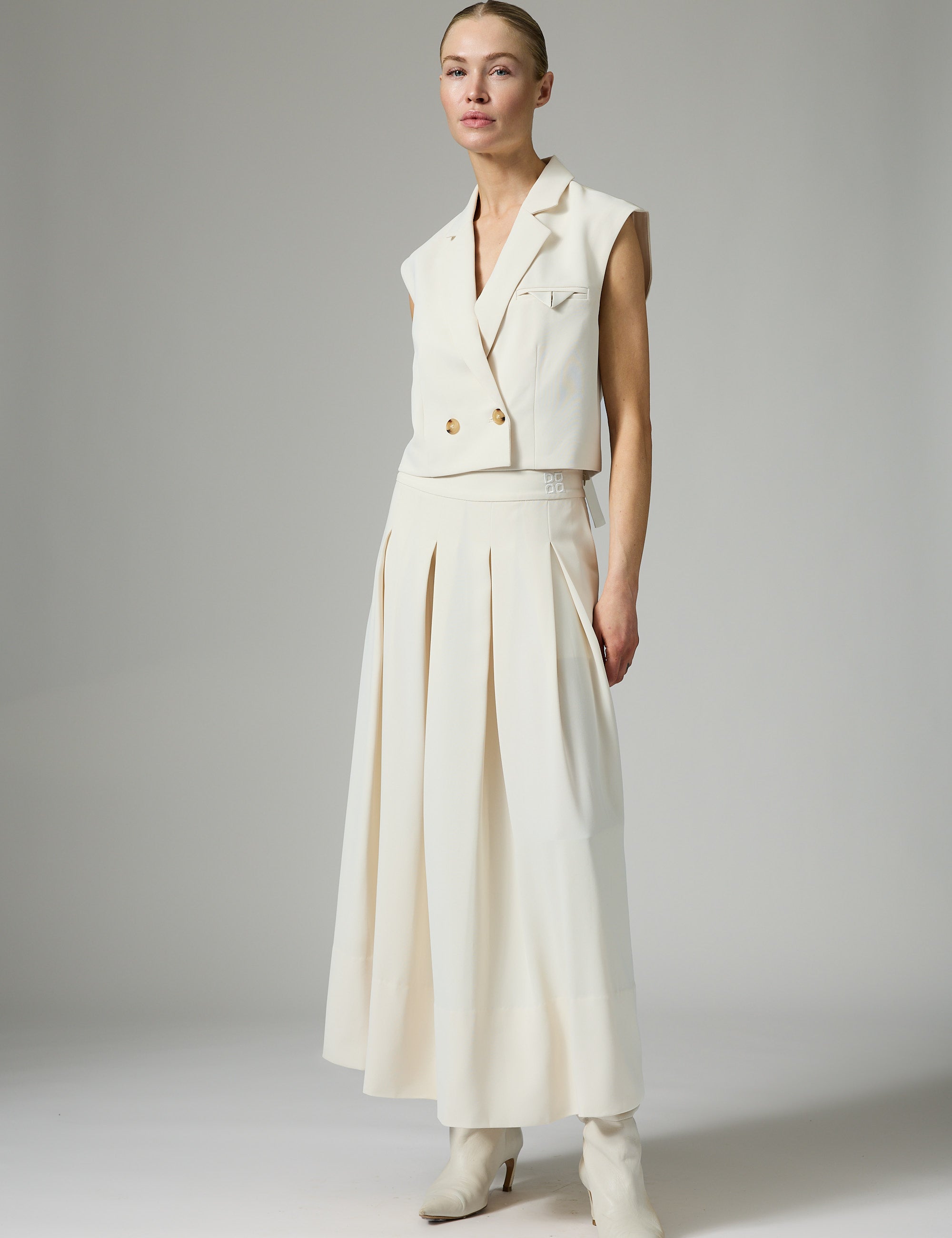 DAY Birger ét Mikkelsen Chai - Classic Gab Skirt 110605 Jet Stream