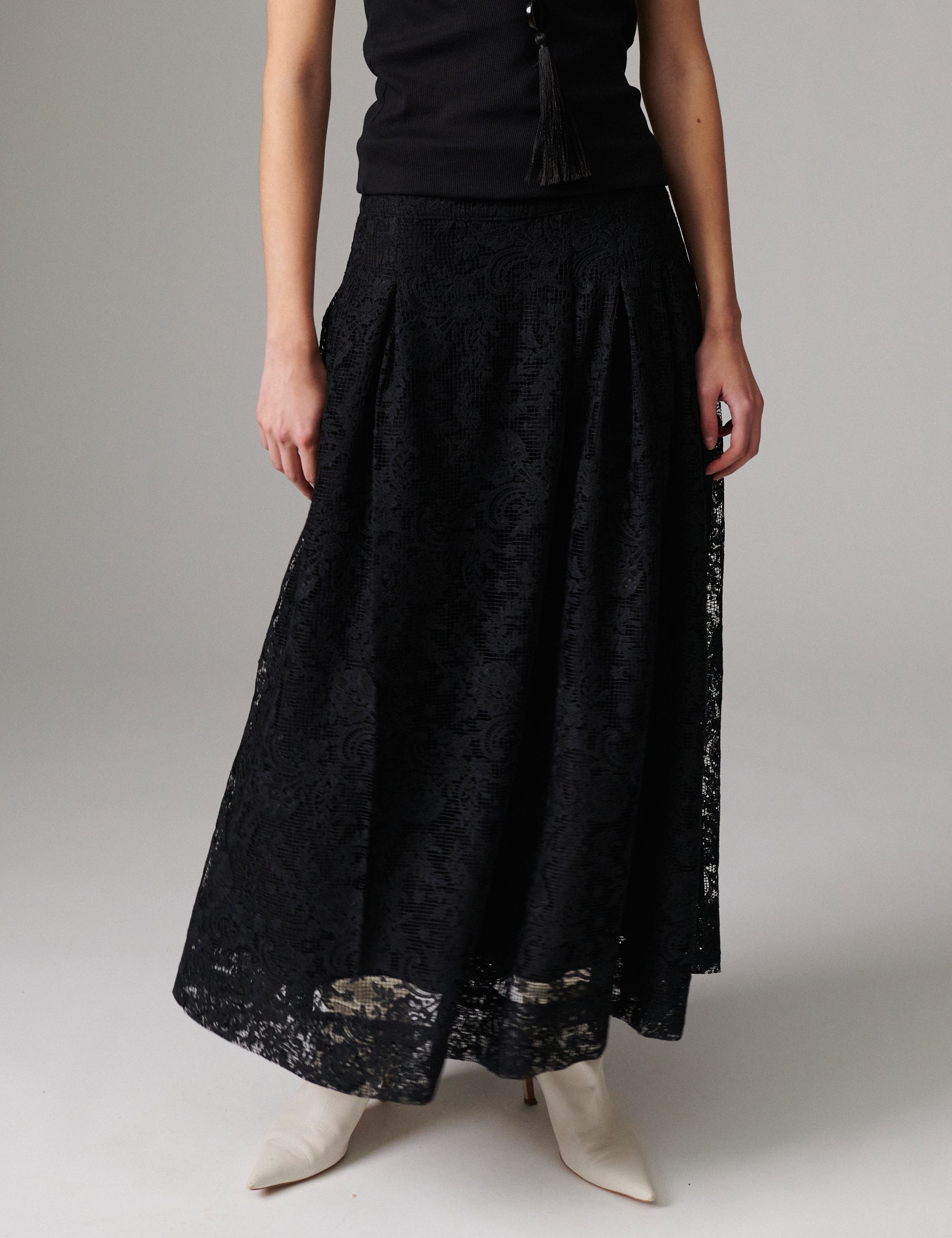 DAY Birger ét Mikkelsen Chai - Day Crochet - Nederdel Skirt 190303 Black